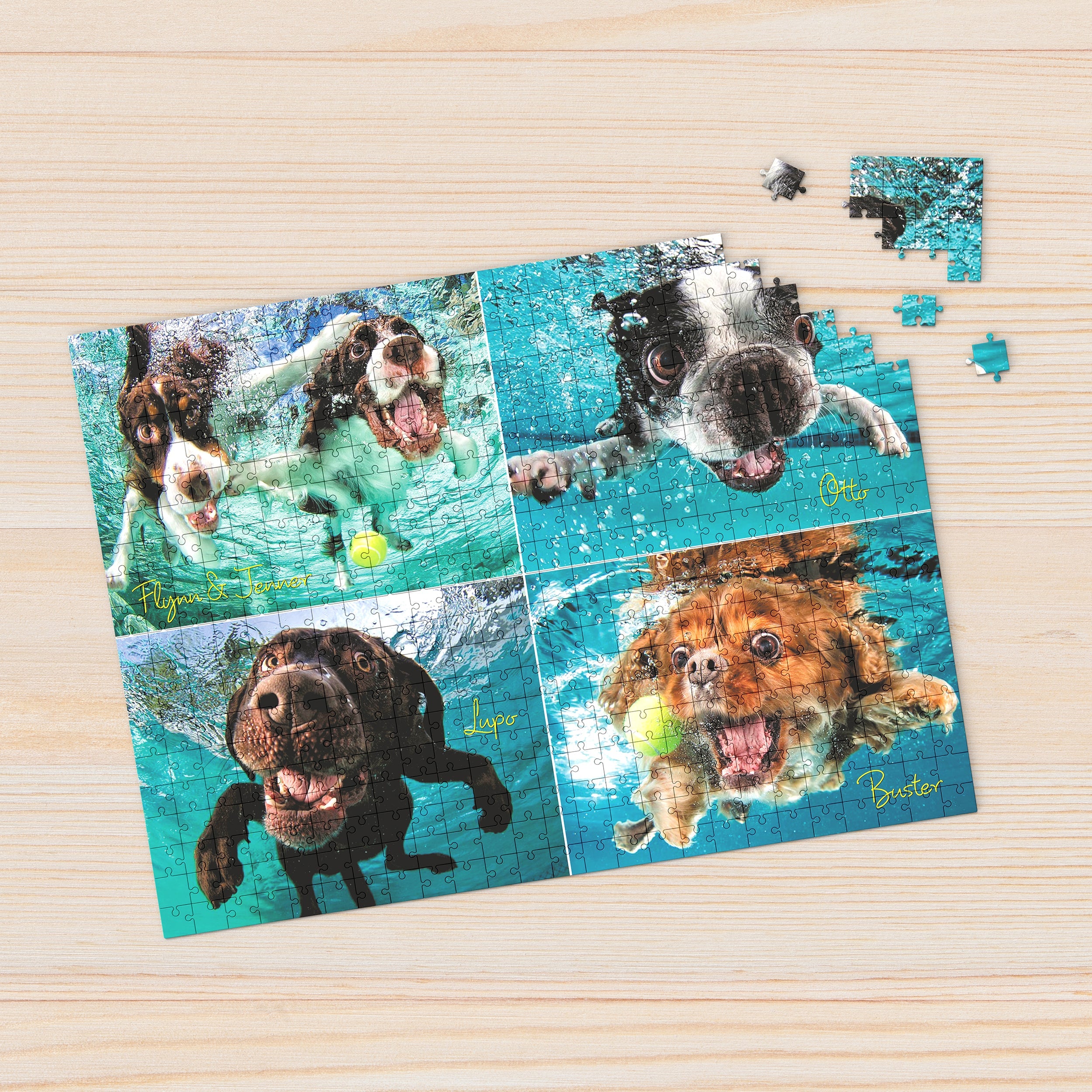 Underwater Dogs: Ruff Water 1000 Piece - Jigsaw Puzzle