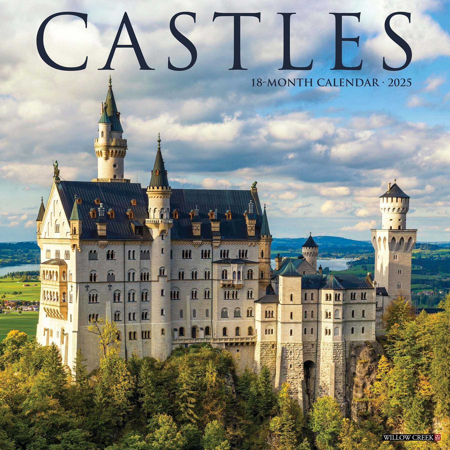 2025 Castles - Square Wall Calendar (US Only)