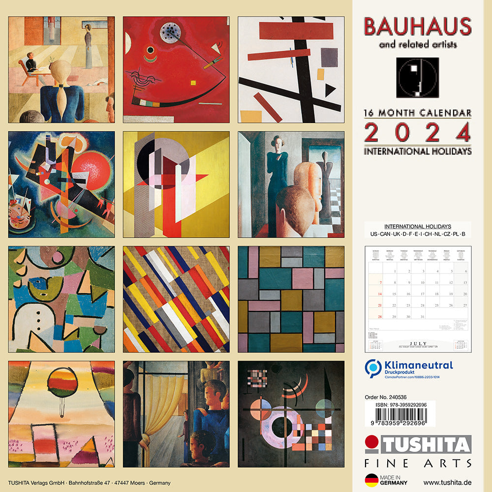 2024 Bauhaus - Square Wall Calendar