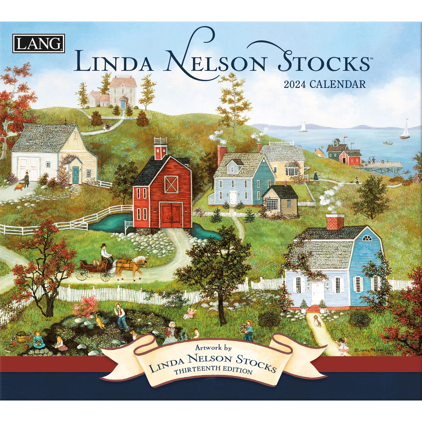 2024 LANG Linda Nelson Stocks - Deluxe Wall Calendar