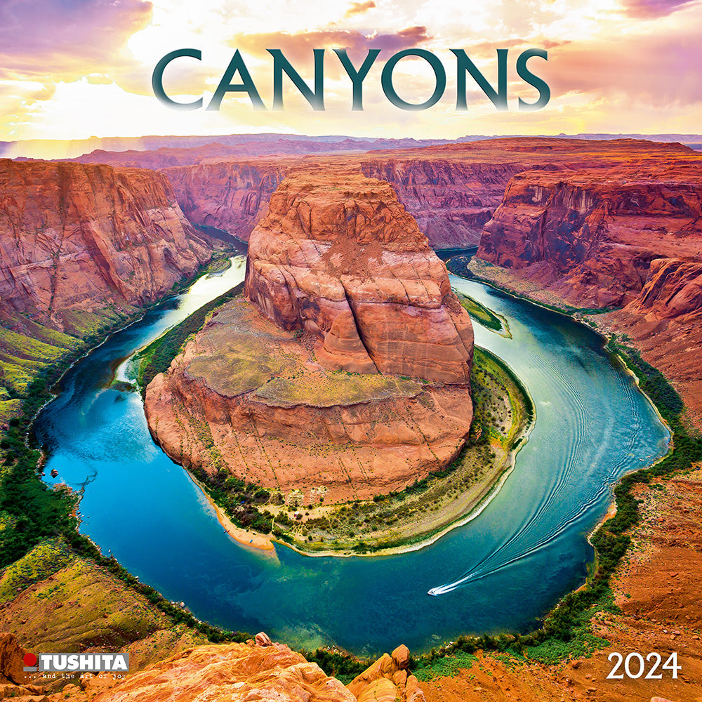 2024 Canyons - Square Wall Calendar