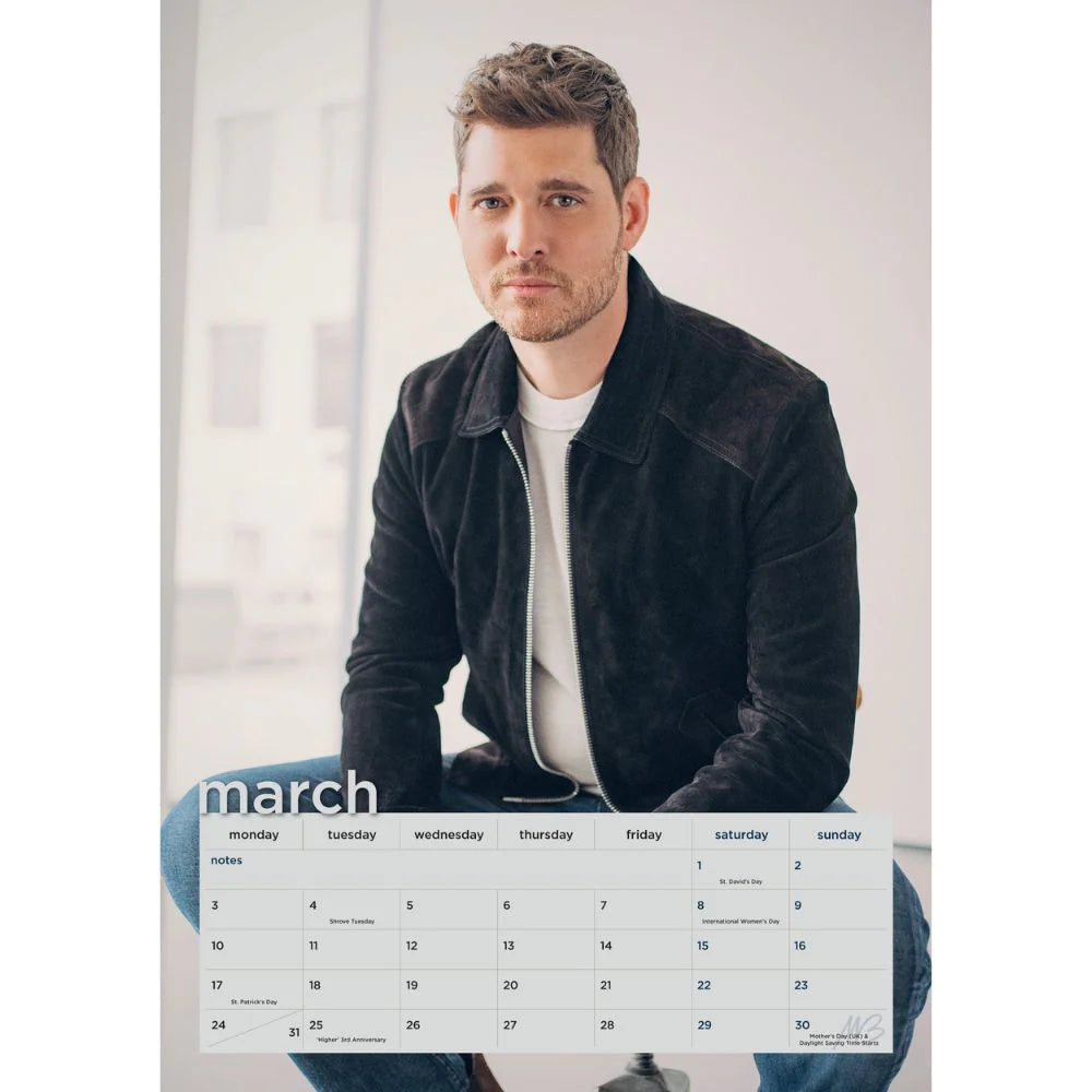 2025 Michael Buble - A3 Wall Calendar