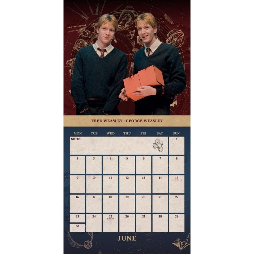 2025 Harry Potter - Square Wall Calendar