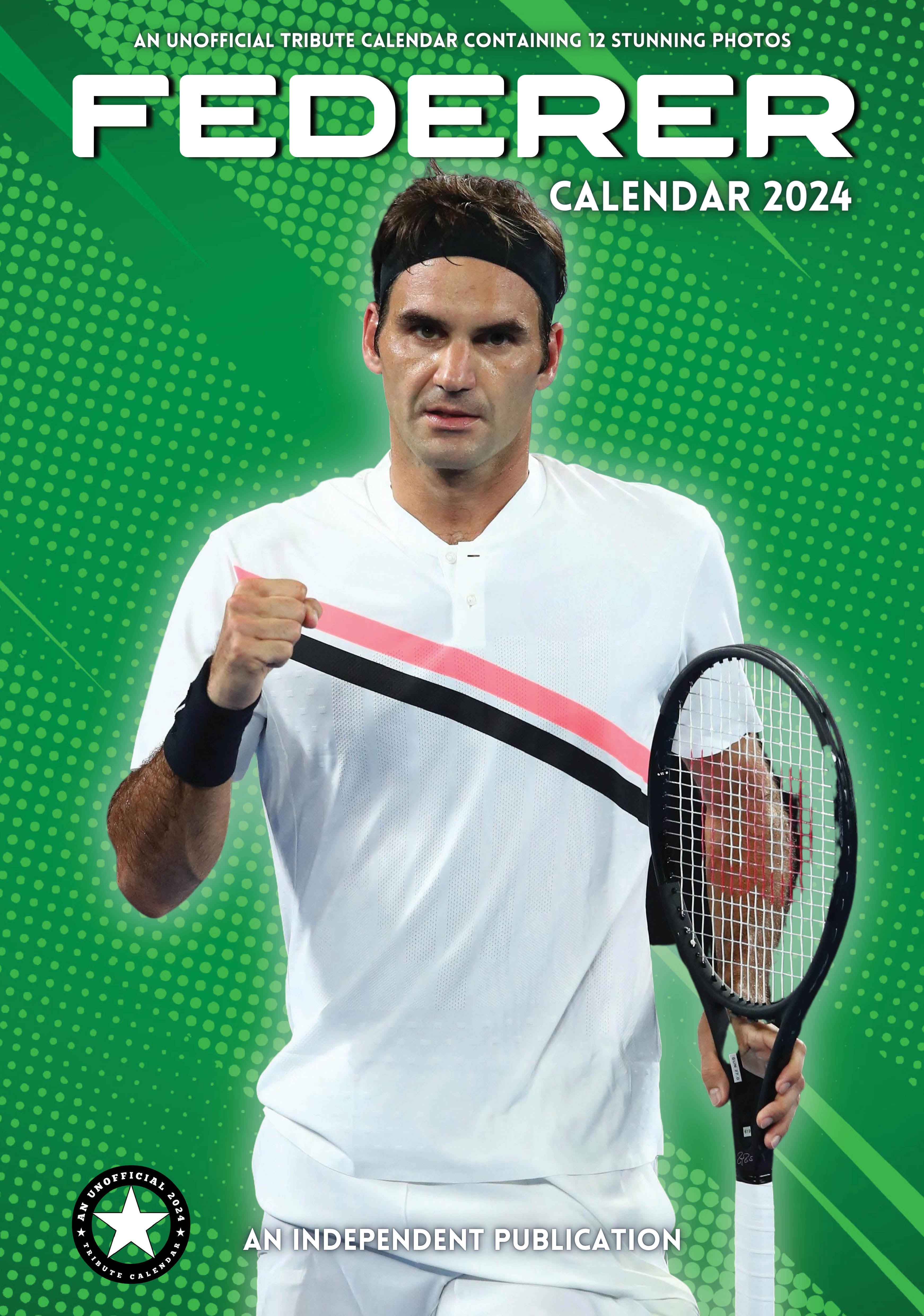 2024 Roger Federer - A3 Wall Calendar  SOLD OUT