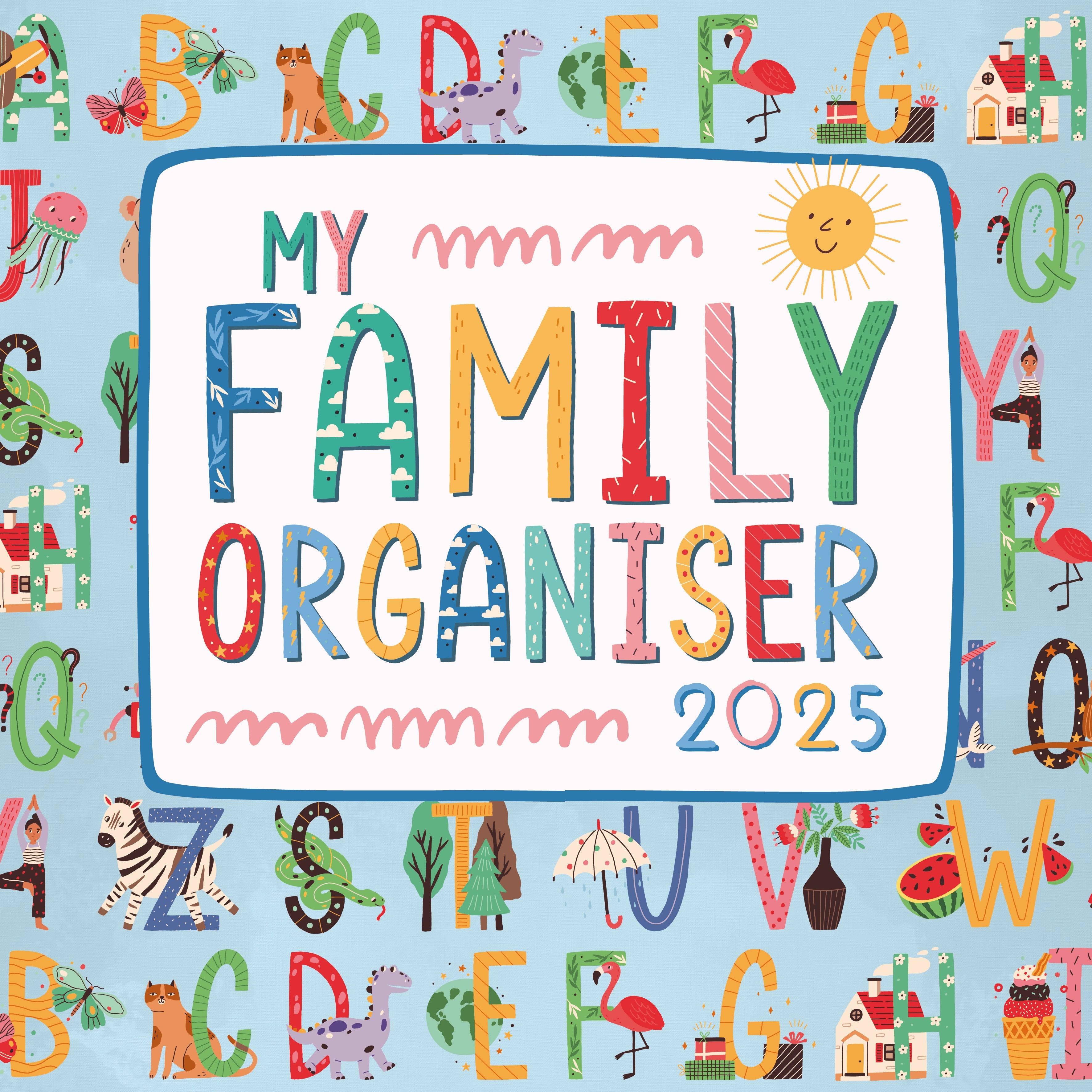 2025 My Family Organiser - Square Wall Calendar