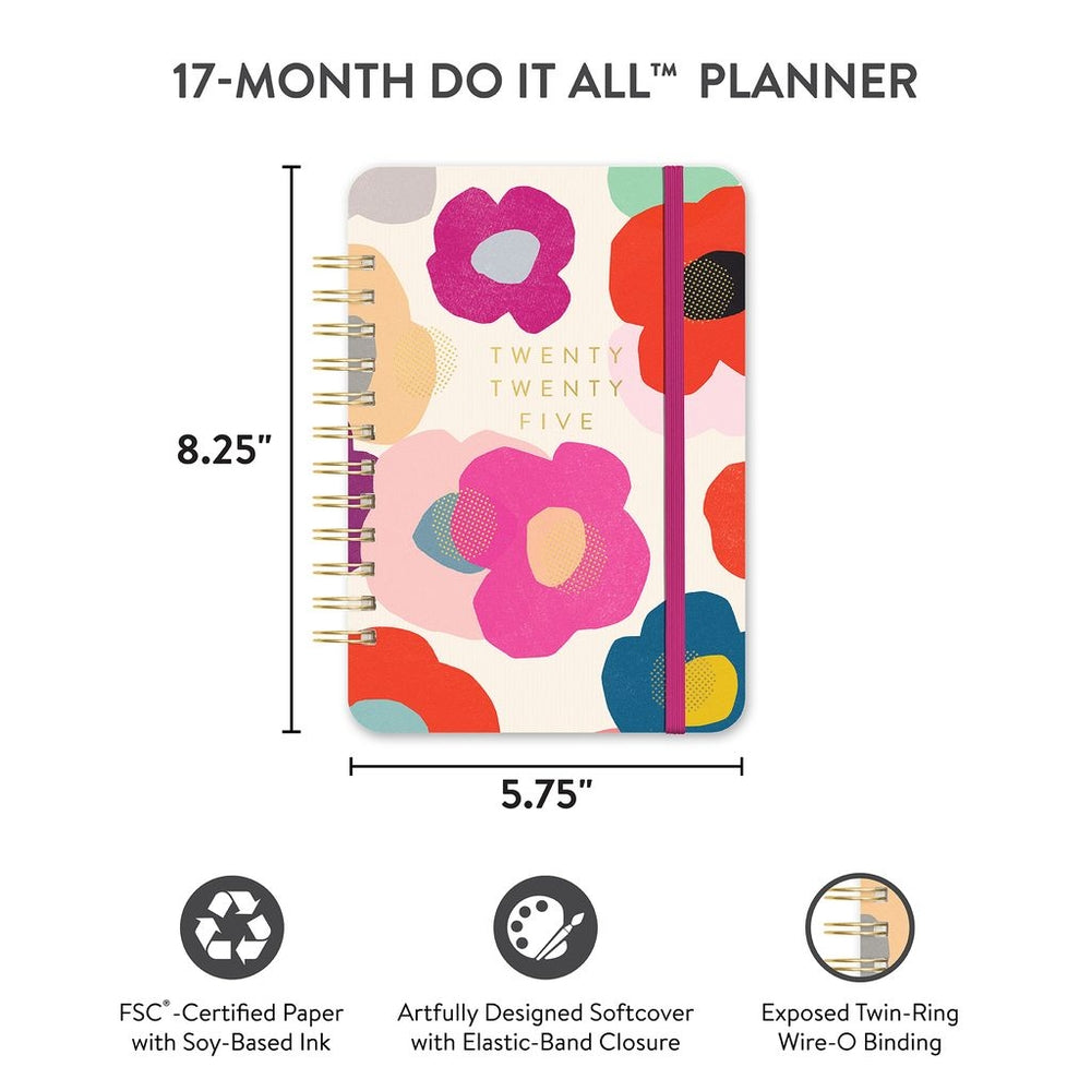 2025 Summer Poppies - Do It All Weekly & Monthly Diary/Planner