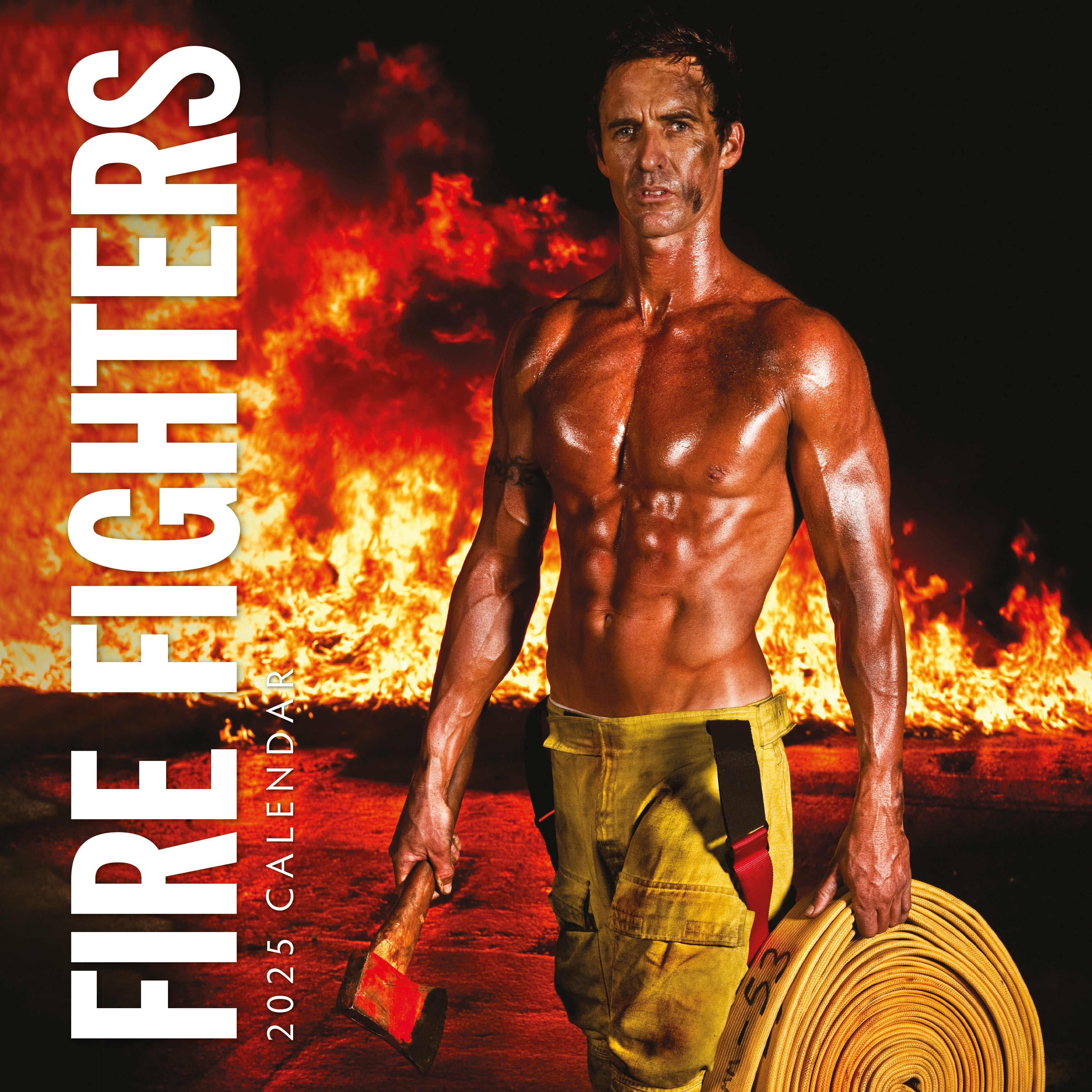2025 Fire Fighters - Square Wall Calendar