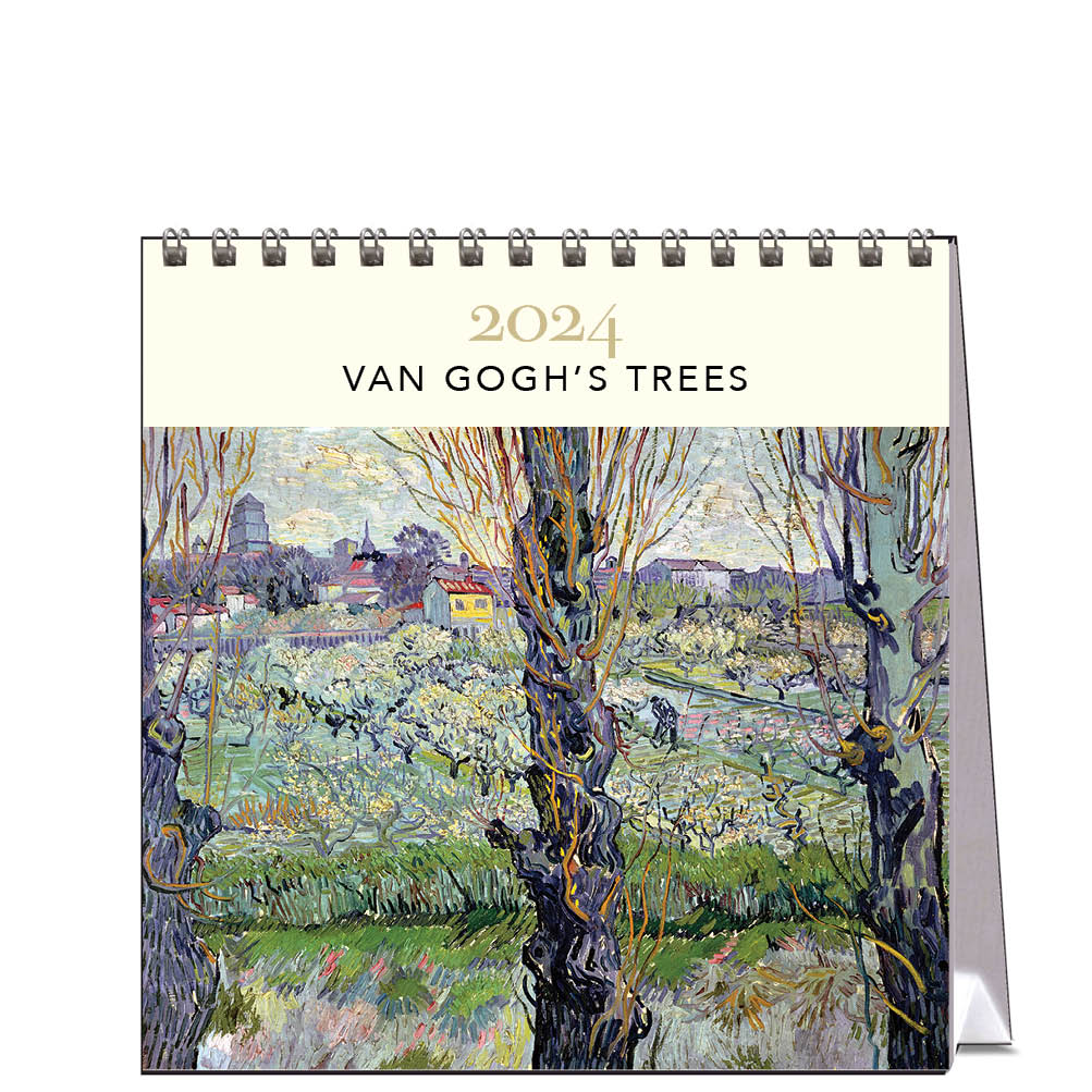 2024 Van Gogh's Trees - Desk Easel Calendar