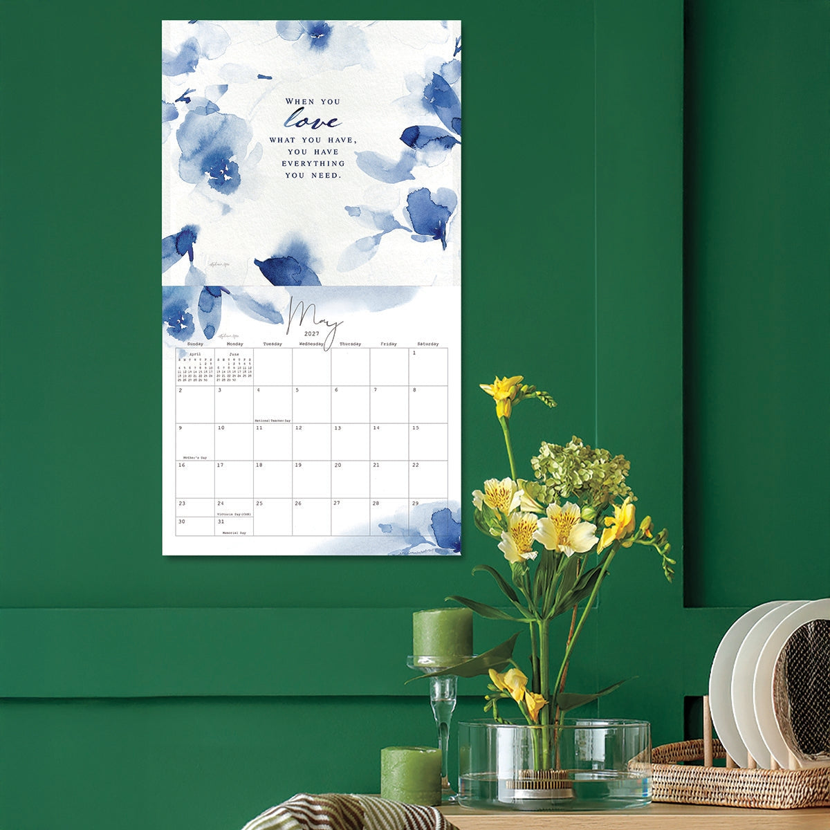 2027 Gratitude - Deluxe Wall Calendar by Stephanie Ryan