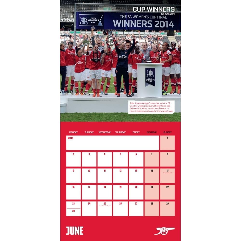 2025 Arsenal Fc Legends - Square Wall Calendar