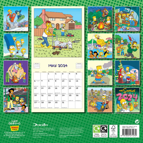 2024 The Simpsons - Square Wall Calendar  SOLD OUT