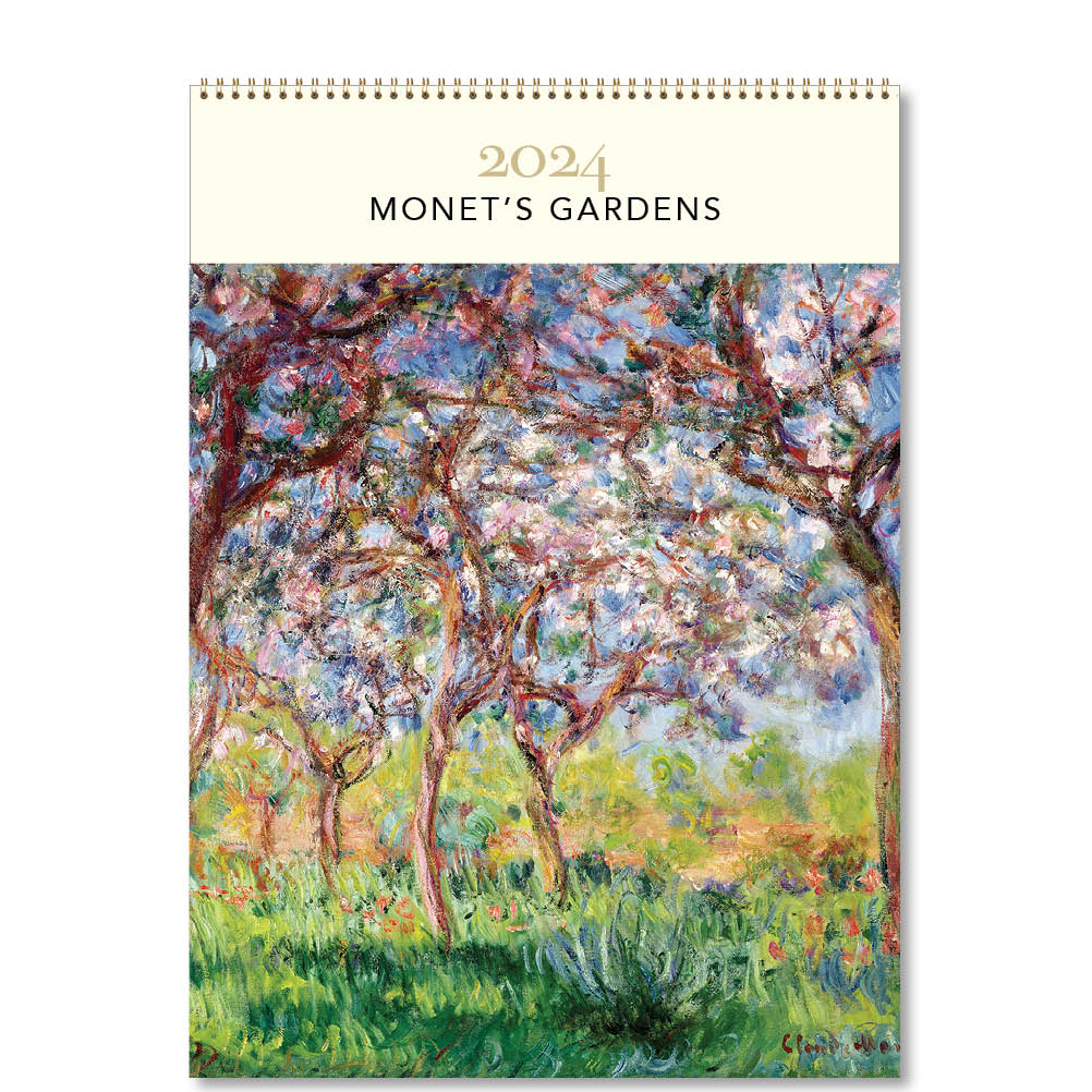 2024 Monet's Gardens - Deluxe Wall Calendar