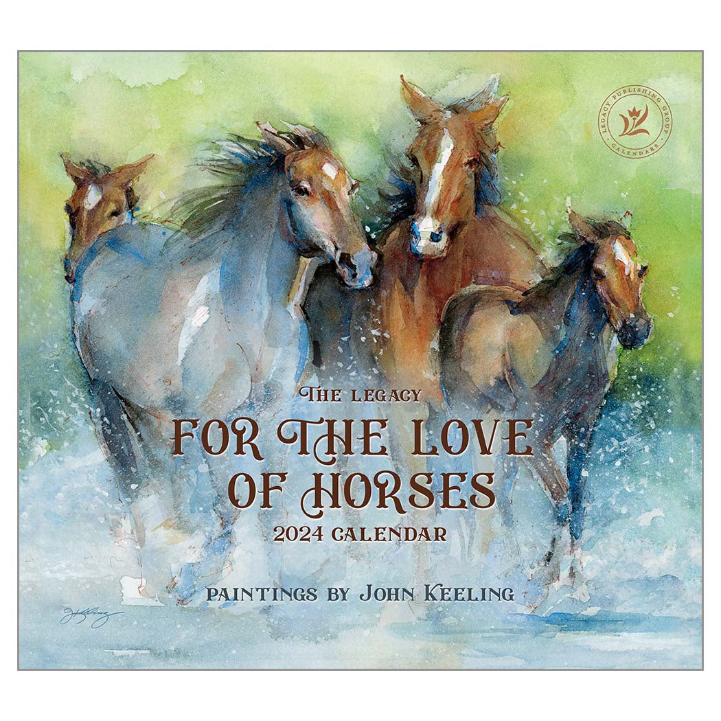 2024 Legacy For The Love Of Horses - Deluxe Wall Calendar