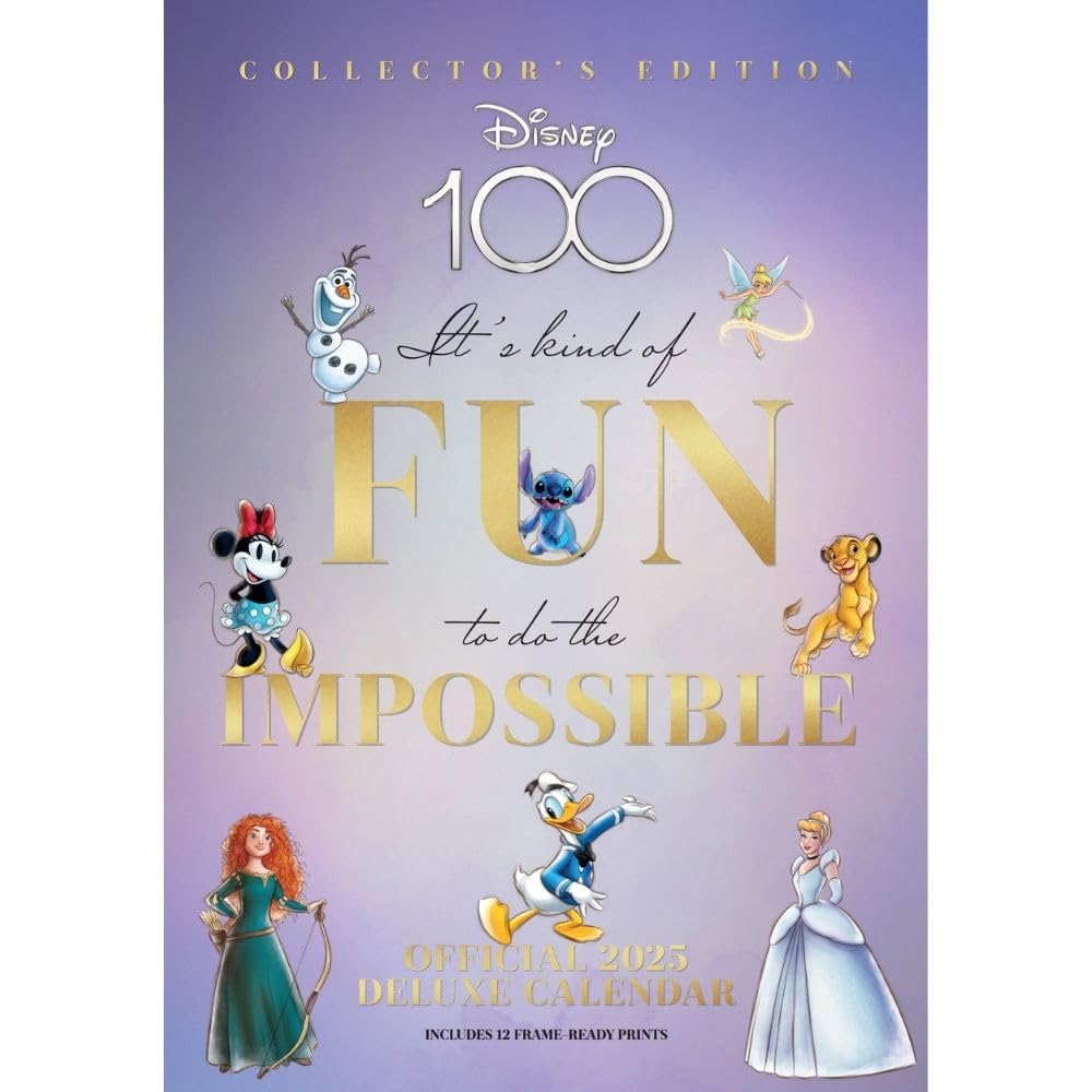 2025 Disney Classics - A3 Deluxe Wall Calendar