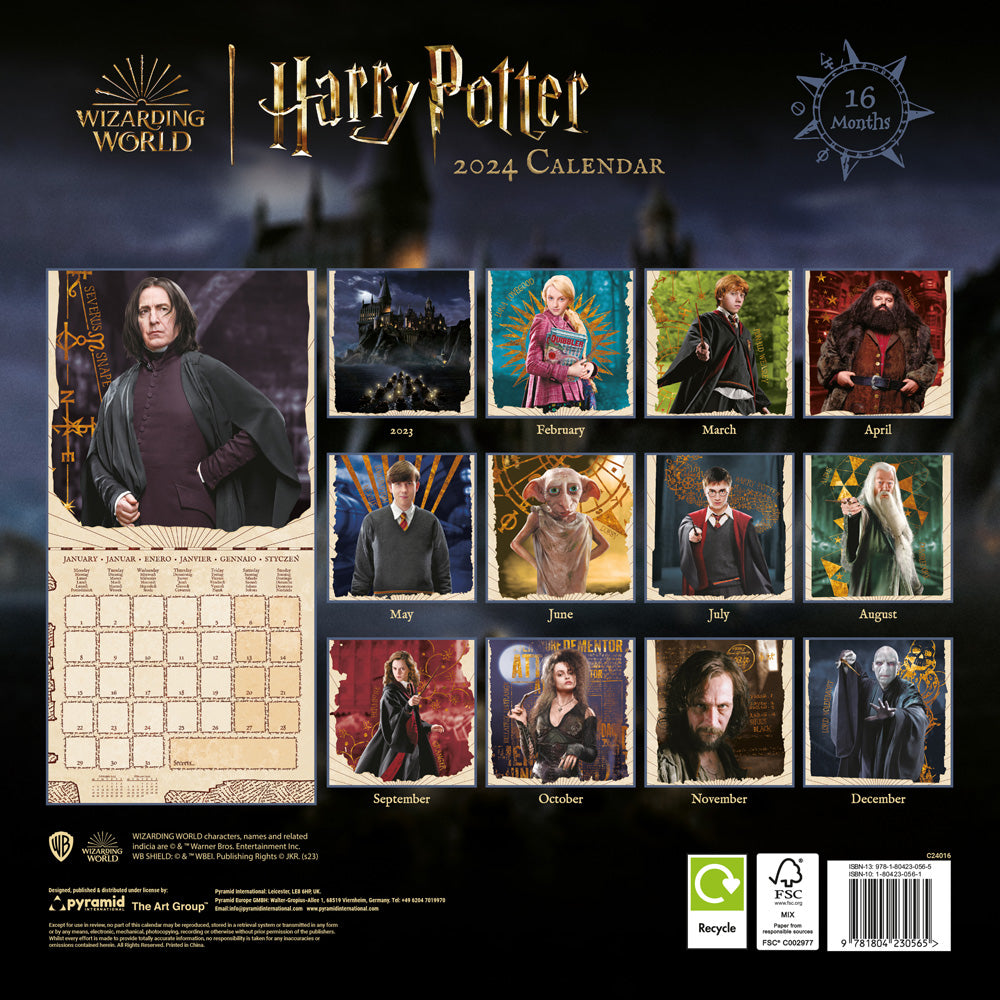 2024 Harry Potter by Pyramid - Square Wall Calendar  SOLD OUT