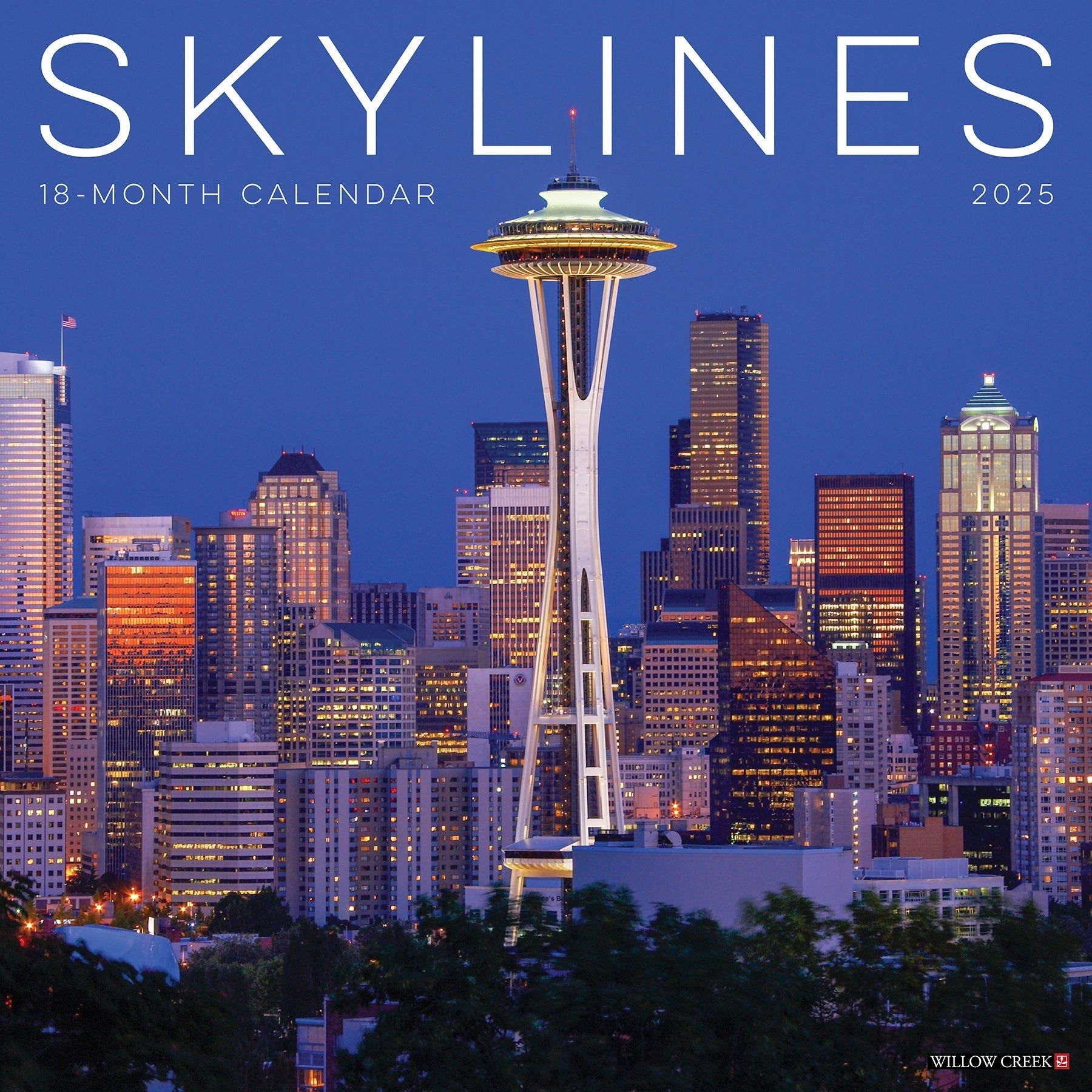 2025 Skylines - Square Wall Calendar (US Only)