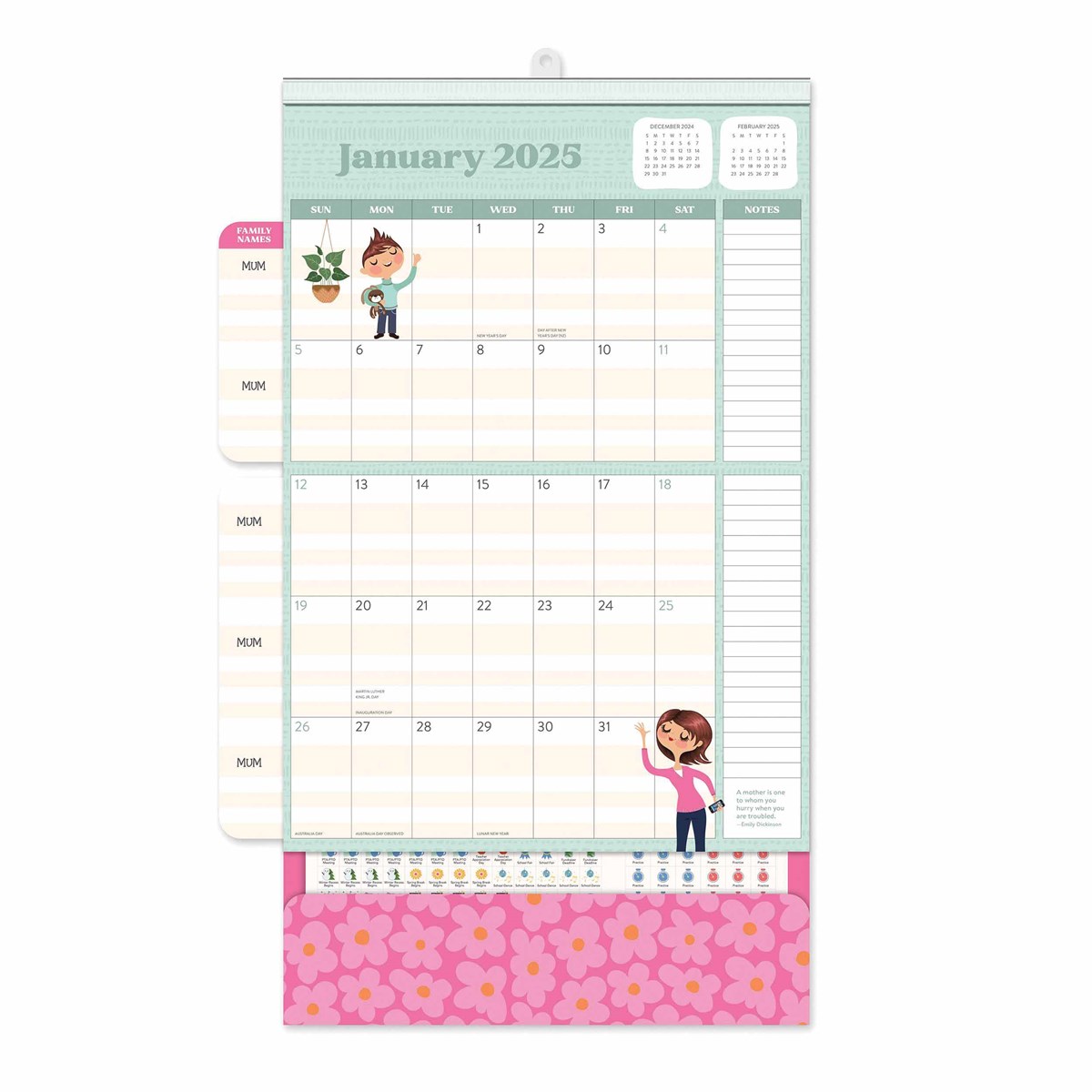 2025 Mom Do It All Family Planner - Deluxe Wall Calendar