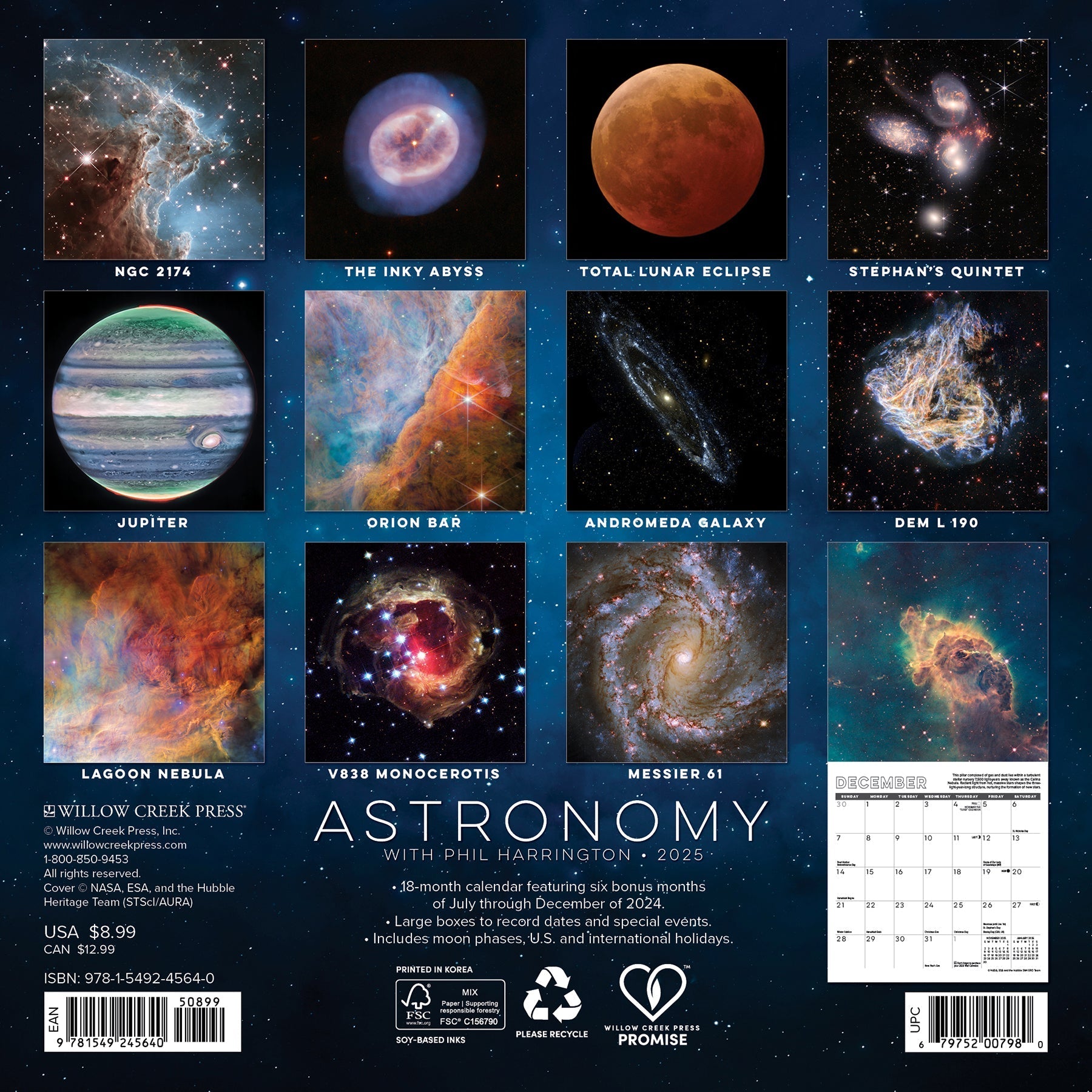 2025 Astronomy - Mini Wall Calendar (US Only)