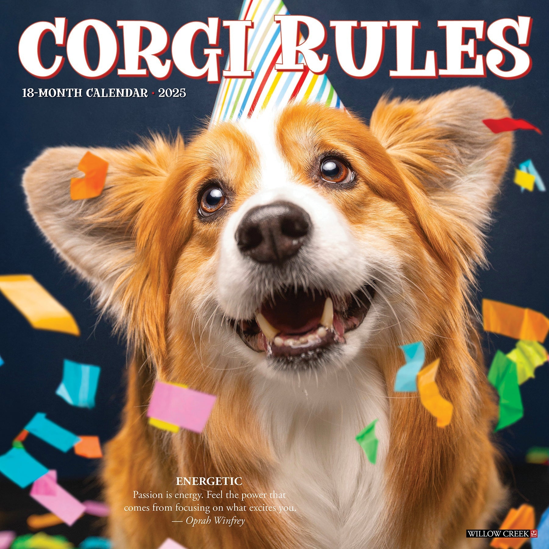 2025 Corgi Rules - Square Wall Calendar (US Only)