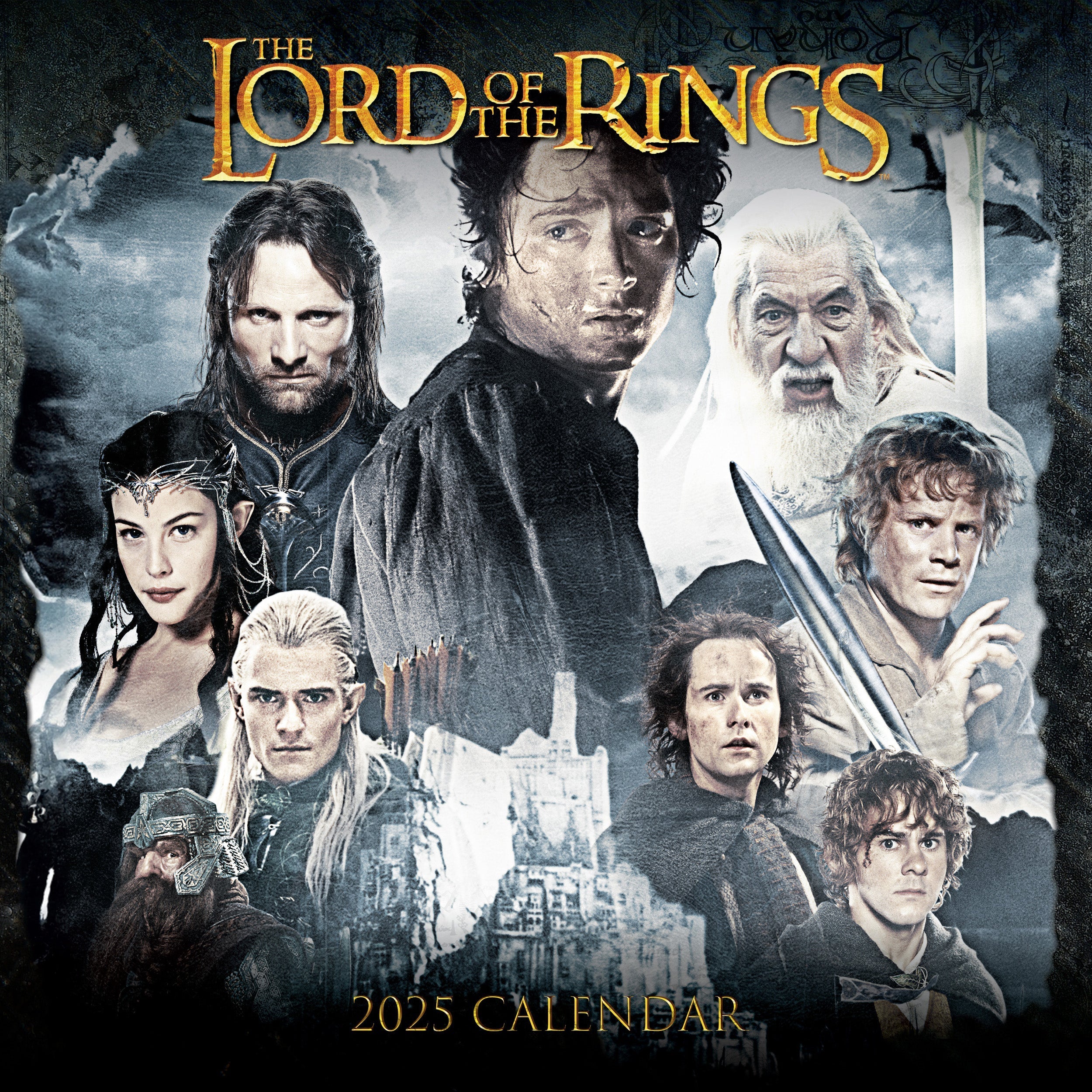 2025 Lord Of The Rings - Square Wall Calendar