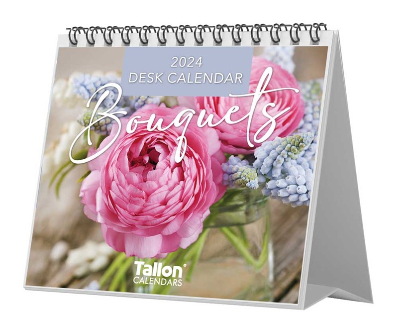 2024 Bouquets - Desk Easel Calendar