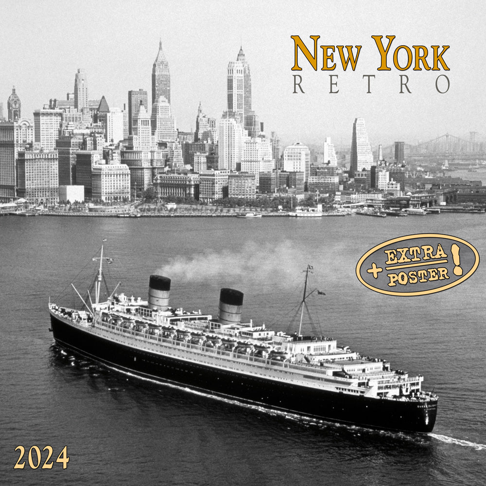 2024 New York Retro - Square Wall Calendar  SOLD OUT