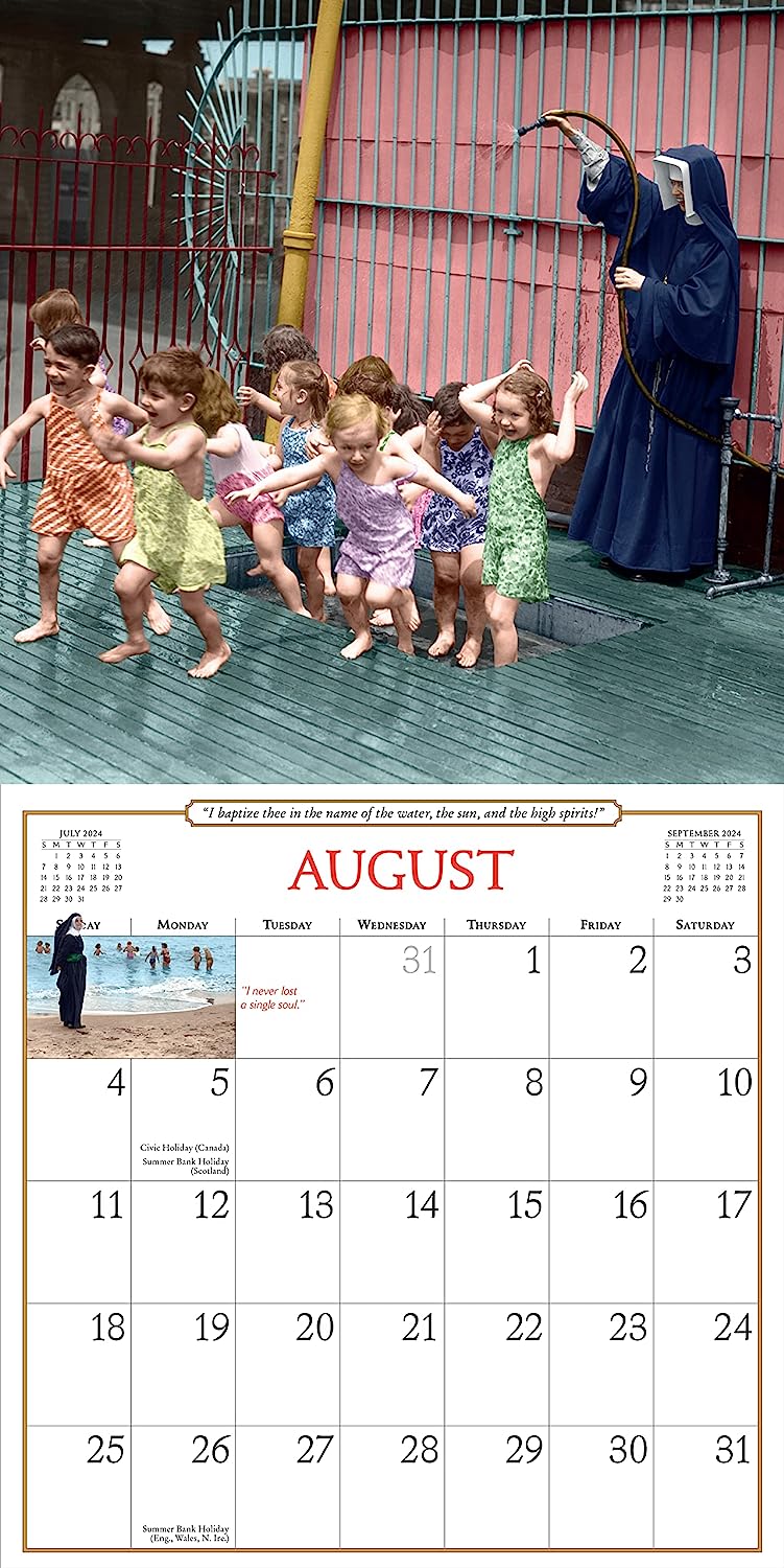 2024 The Original Nuns Having Fun - Square Wall Calendar