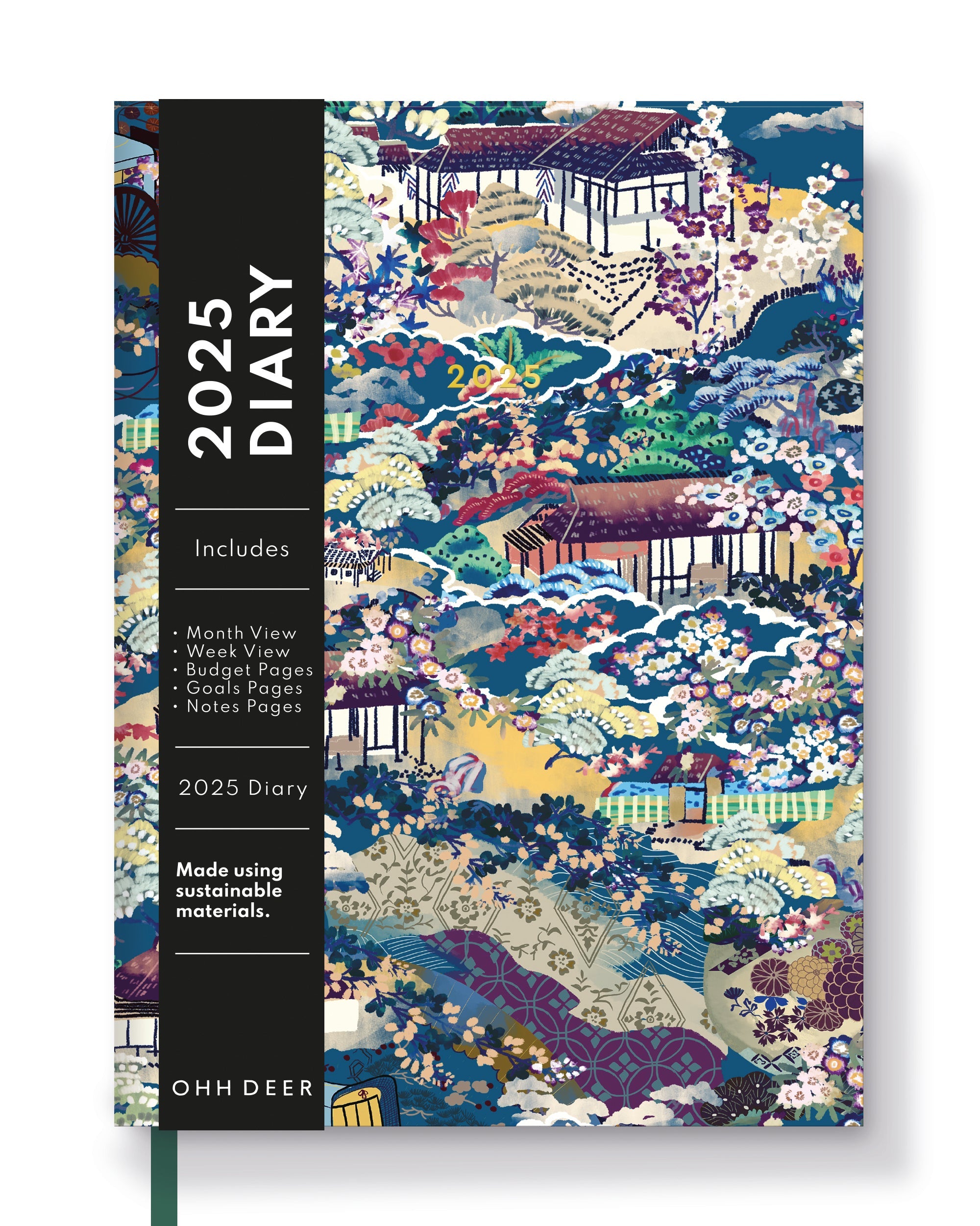 2025 Japanese Chinoiserie - Monthly & Weekly Diary/Planner