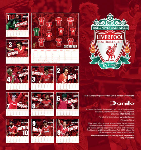 2024 Liverpool FC - Desk Easel Calendar  SOLD OUT