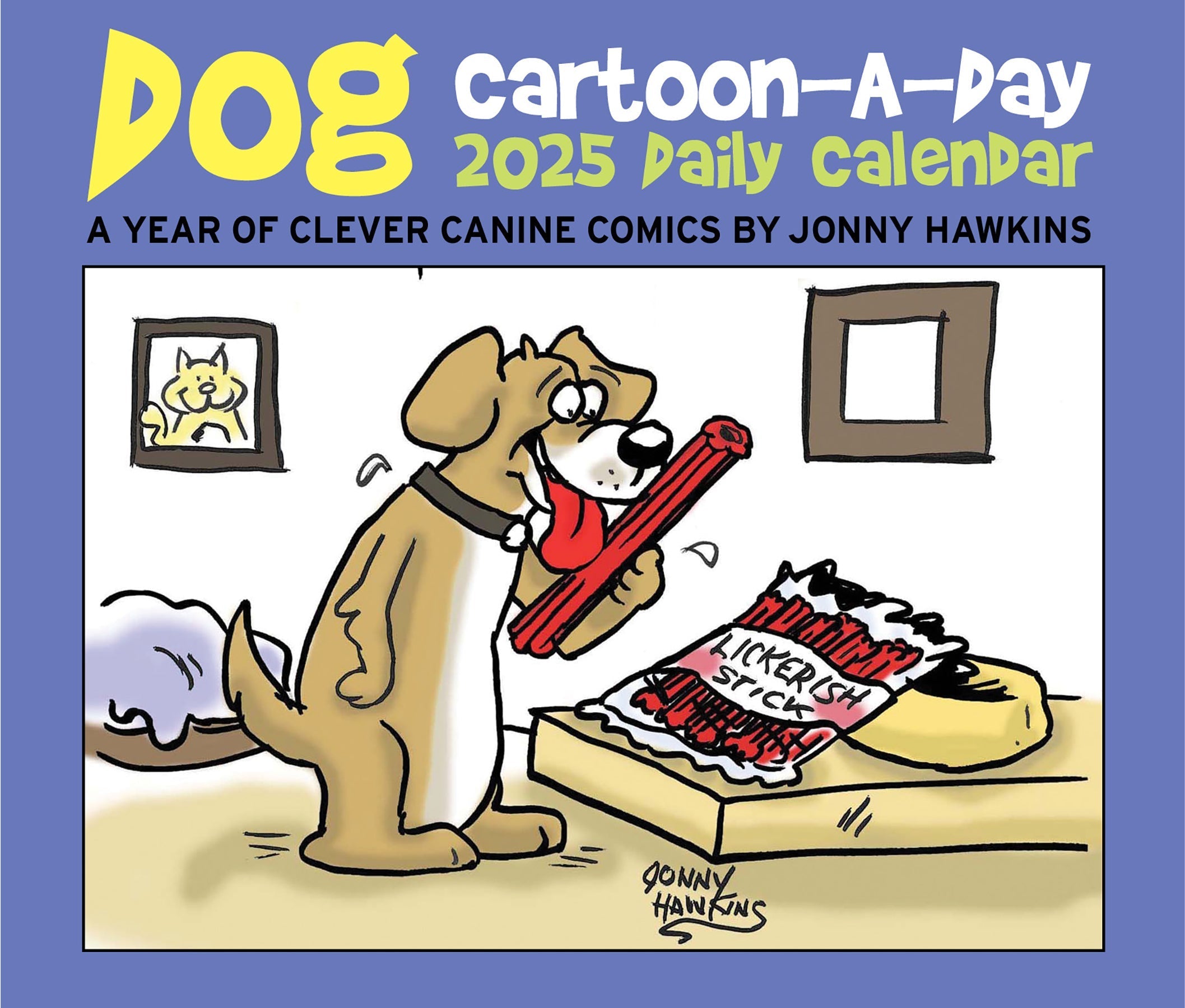 2025 Dog Cartoon-a-Day by Jonny Hawkins - Daily Boxed Page-A-Day Calendar (US Only)