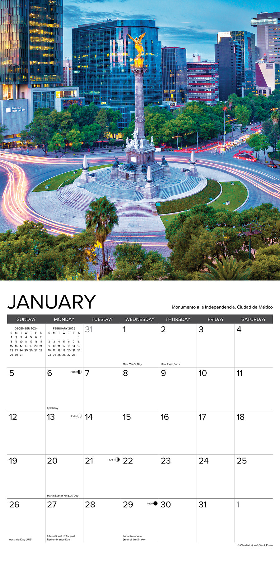 2025 Mexico - Square Wall Calendar (US Only)