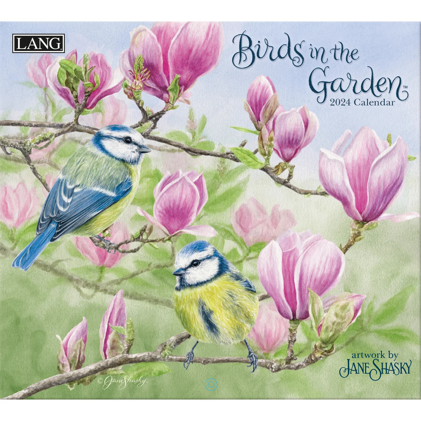 2024 LANG Birds In The Garden By Jane Shasky Deluxe Wall Calendar