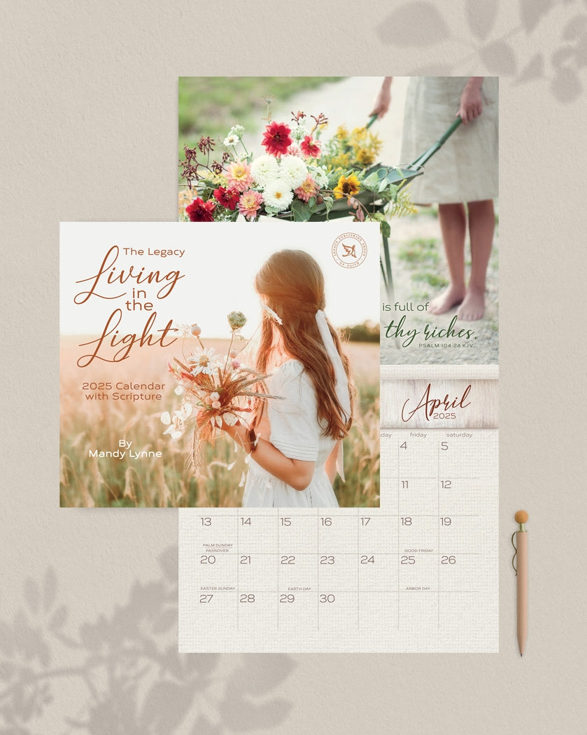 2025 Legacy Living In The Light - Deluxe Wall Calendar