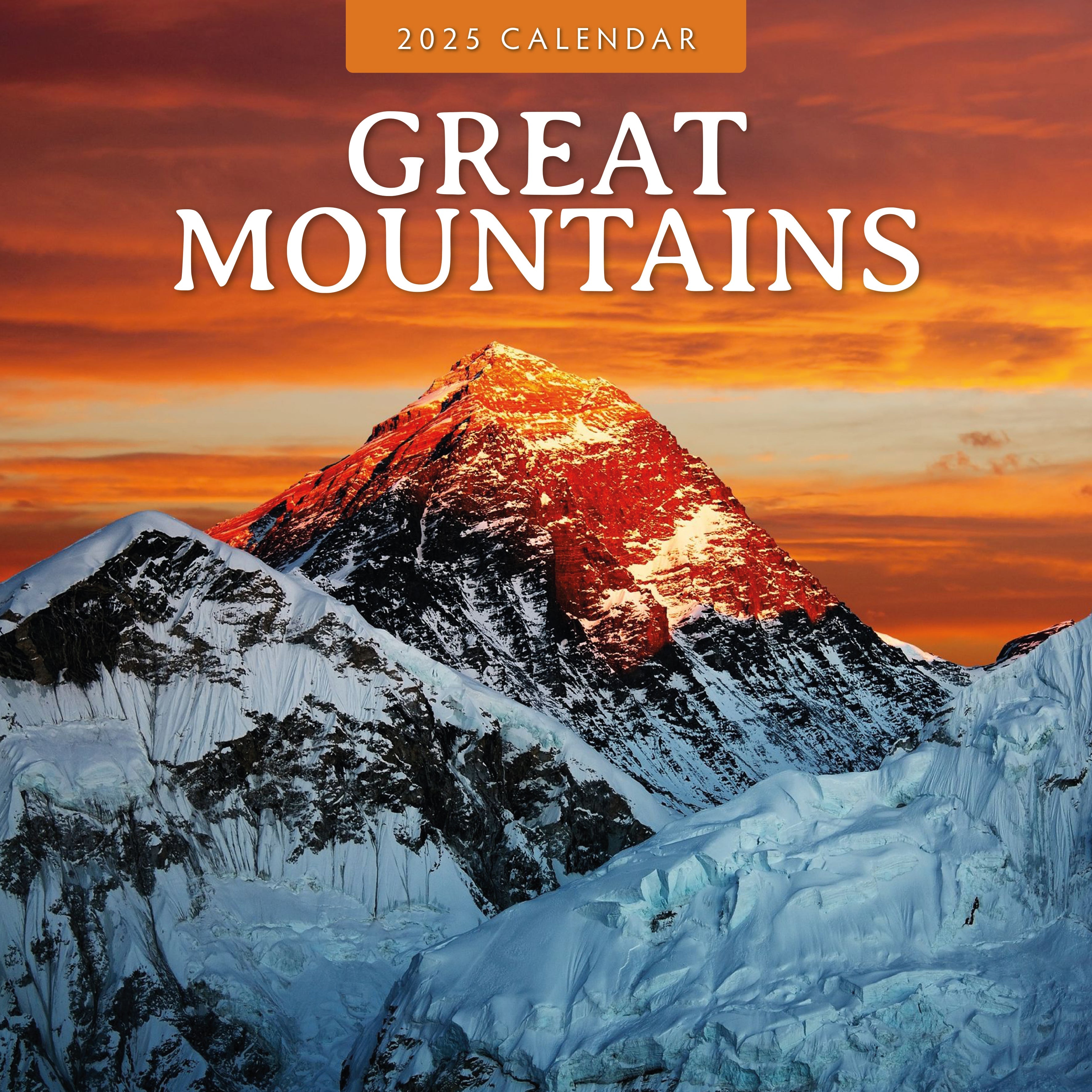2025 Great Mountains - Square Wall Calendar
