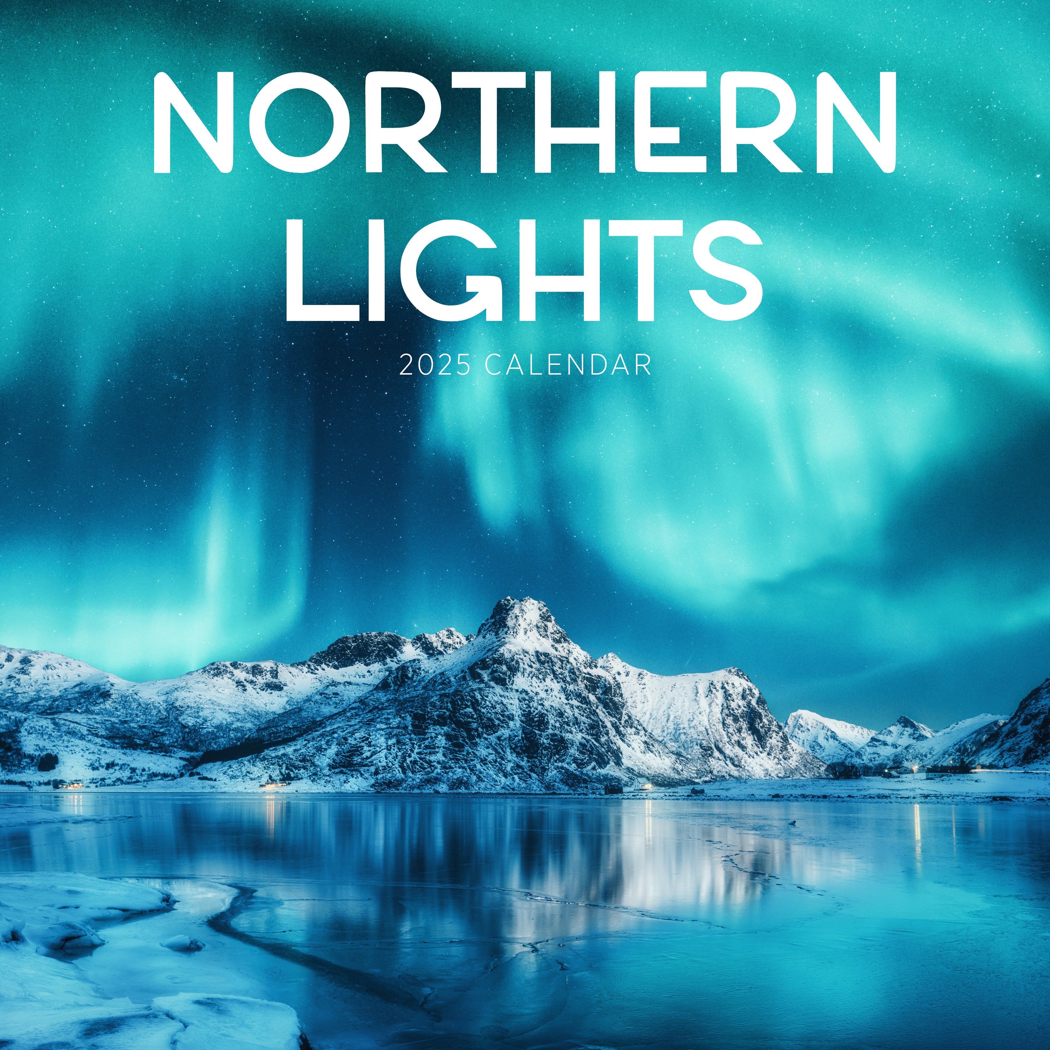 2025 Northern Lights - Square Wall Calendar