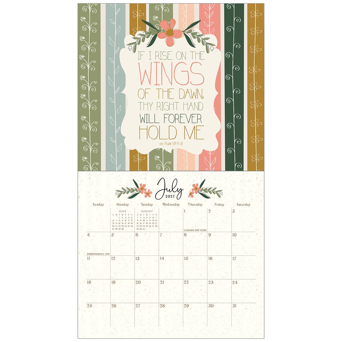 2027 Be Still - Scripture - Deluxe Wall Calendar