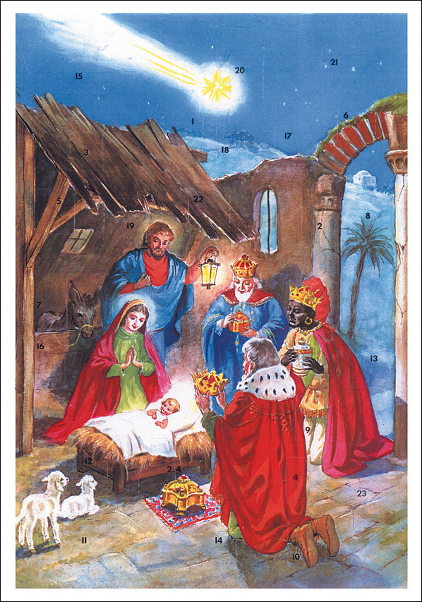 Religious Cr�che - Poster Advent Calendar
