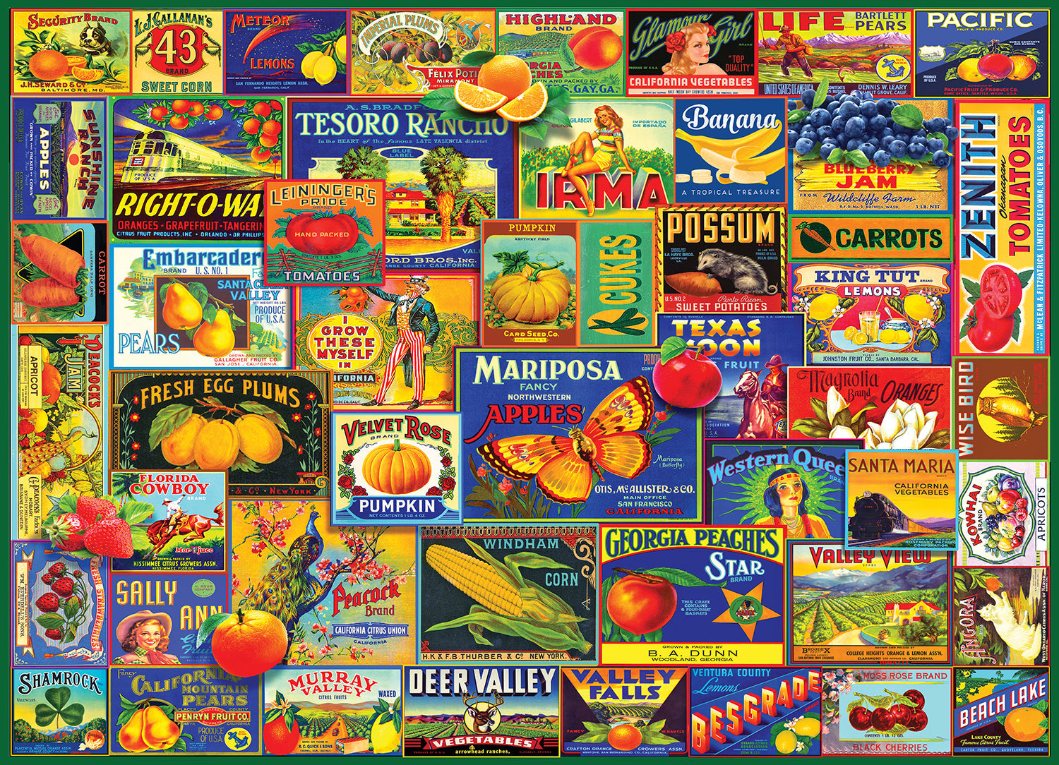 Fruits & Veggies 1000 Piece - Jigsaw Puzzle
