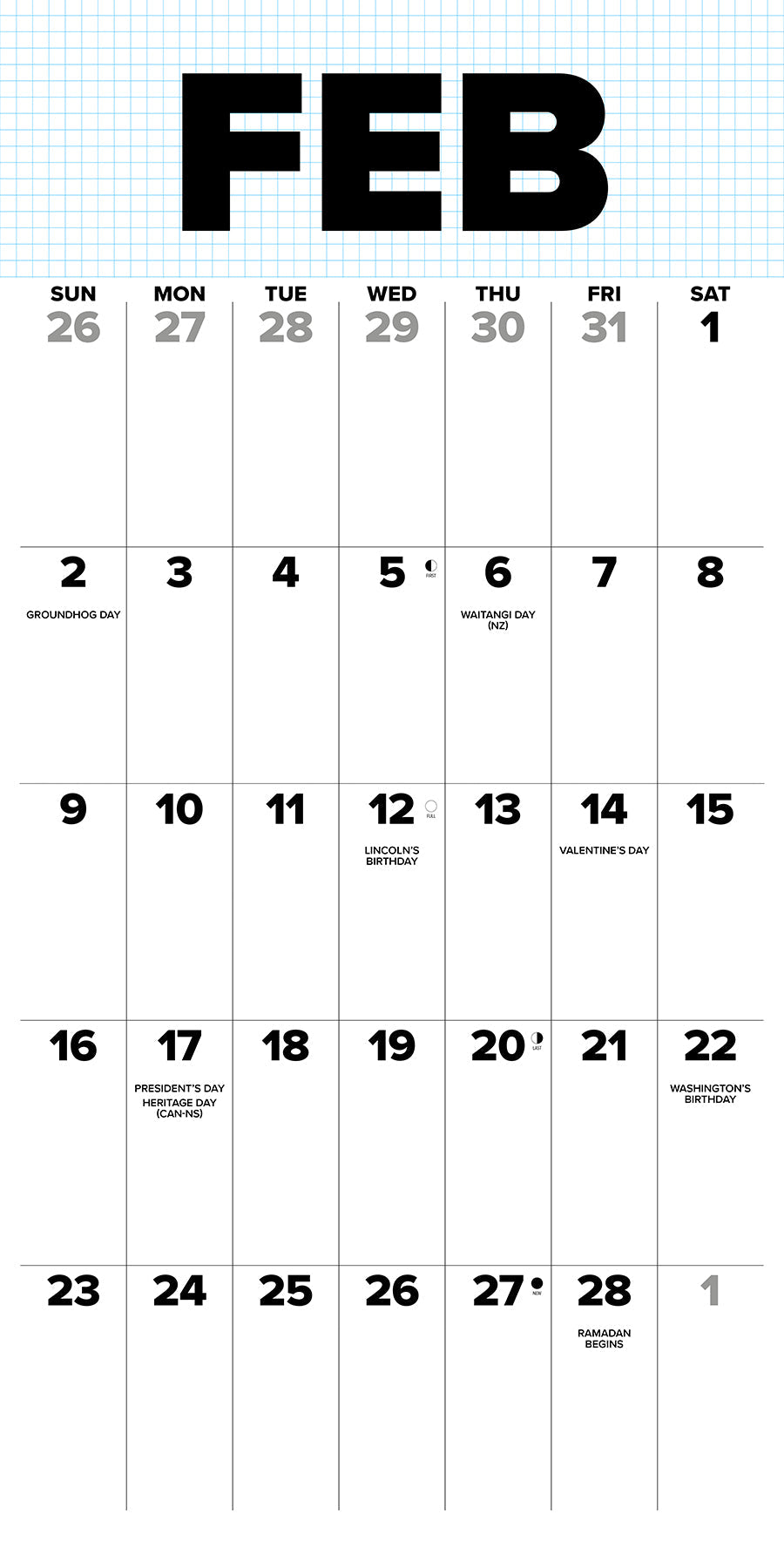 2025 Big Day - Square Wall Calendar (US Only)