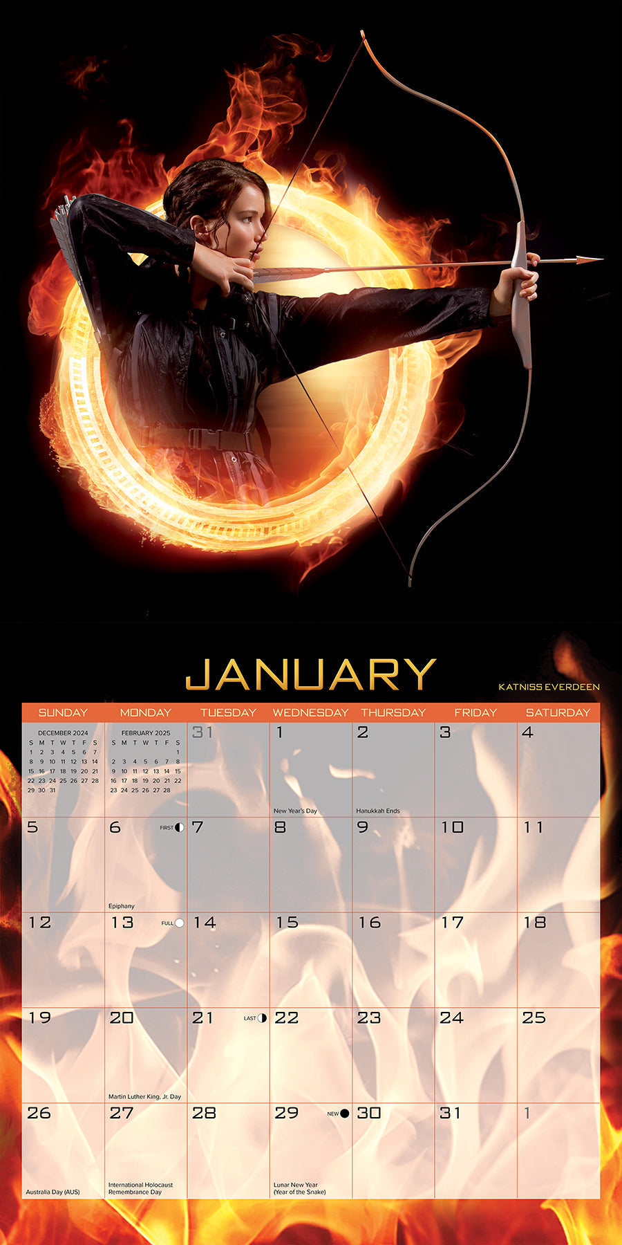 2025 The World Of Hunger Games (w/foil) - Square Wall Calendar (US Only)