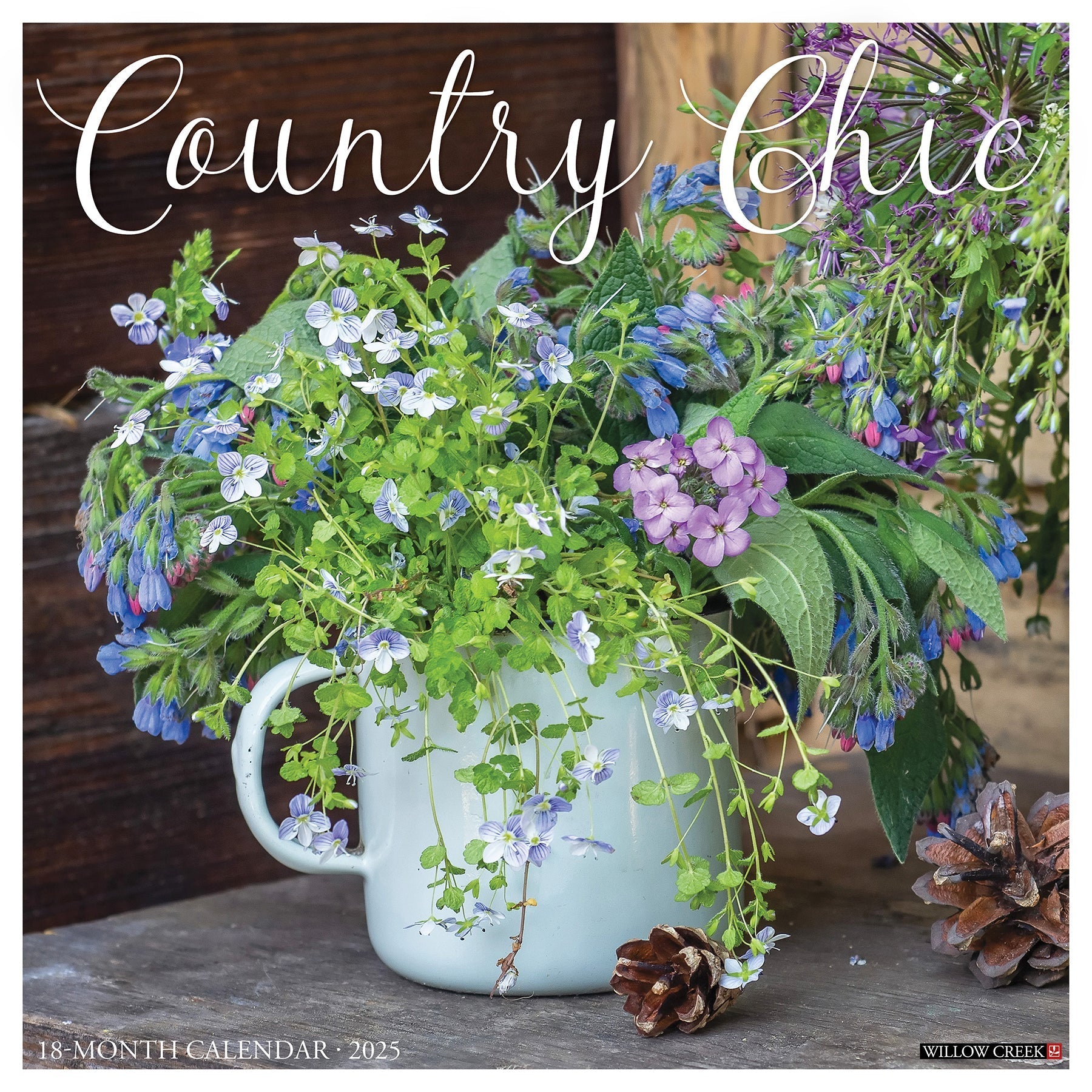 2025 Country Chic - Square Wall Calendar (US Only)