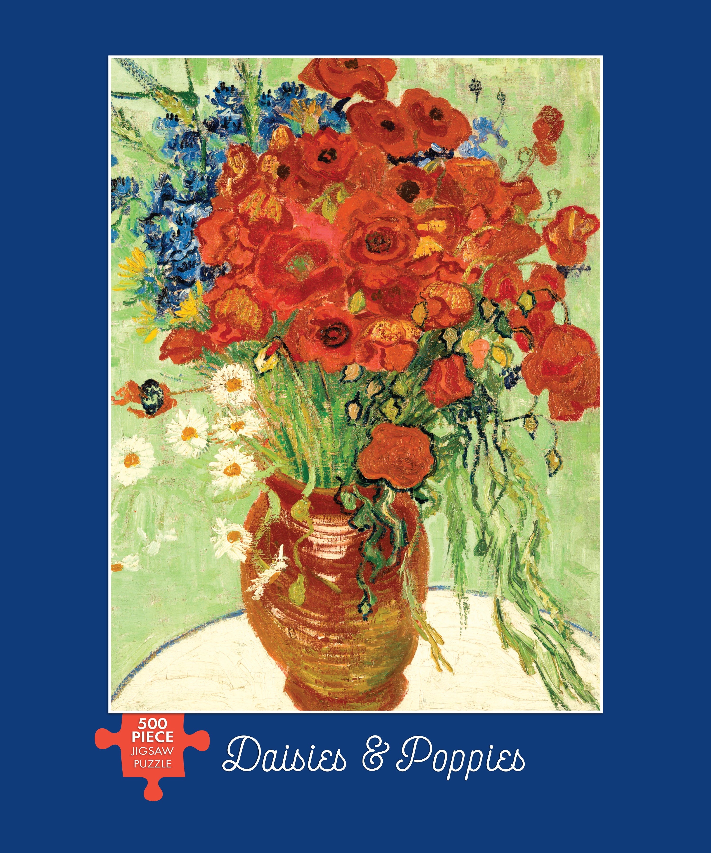 Daisies & Poppies 500 Piece - Jigsaw Puzzle