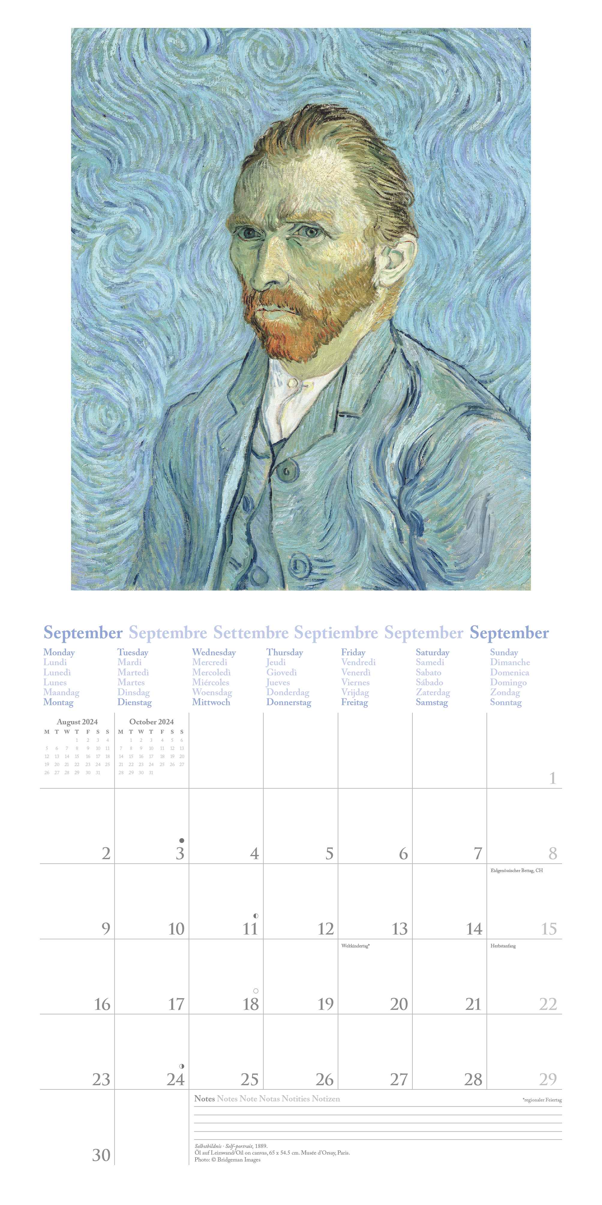 2024 Vincent Van Gogh (Neumann) - Square Wall Calendar