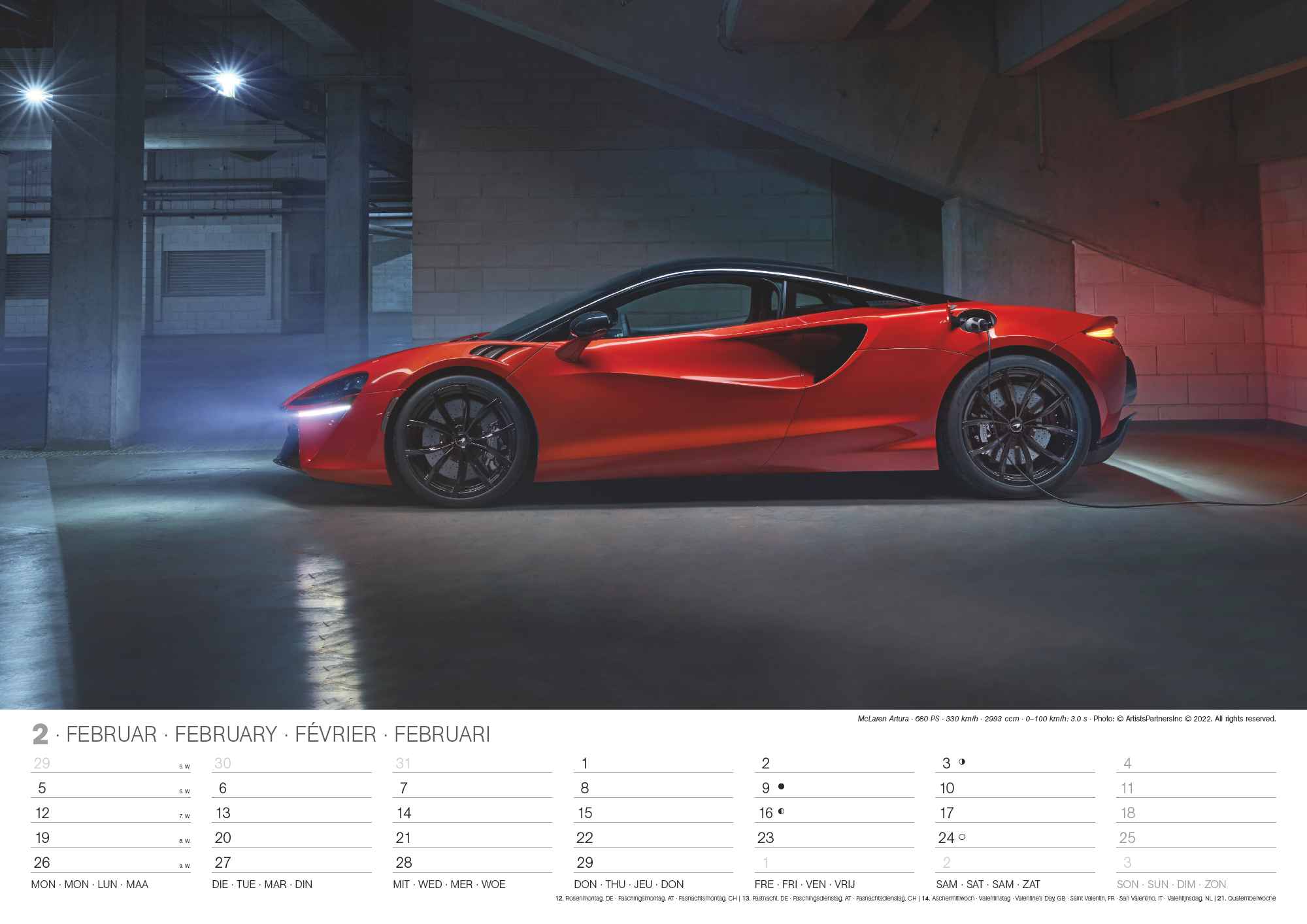 2024 Sports Cars - Deluxe Wall Calendar  SOLD OUT