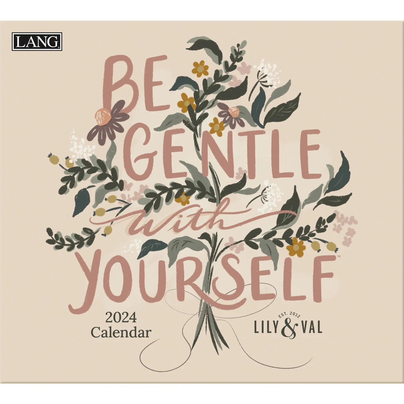 2024 LANG Be Gentle By Lily & Val - Deluxe Wall Calendar