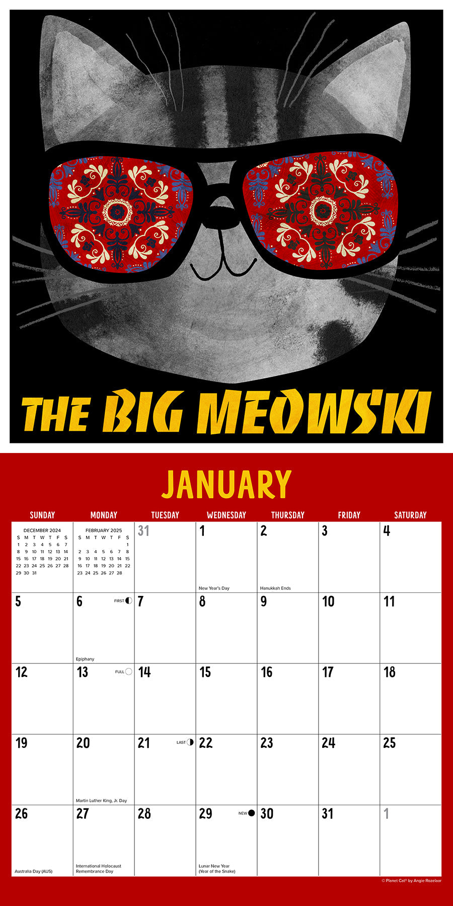 2025 Mewvie Cats - Square Wall Calendar (US Only)