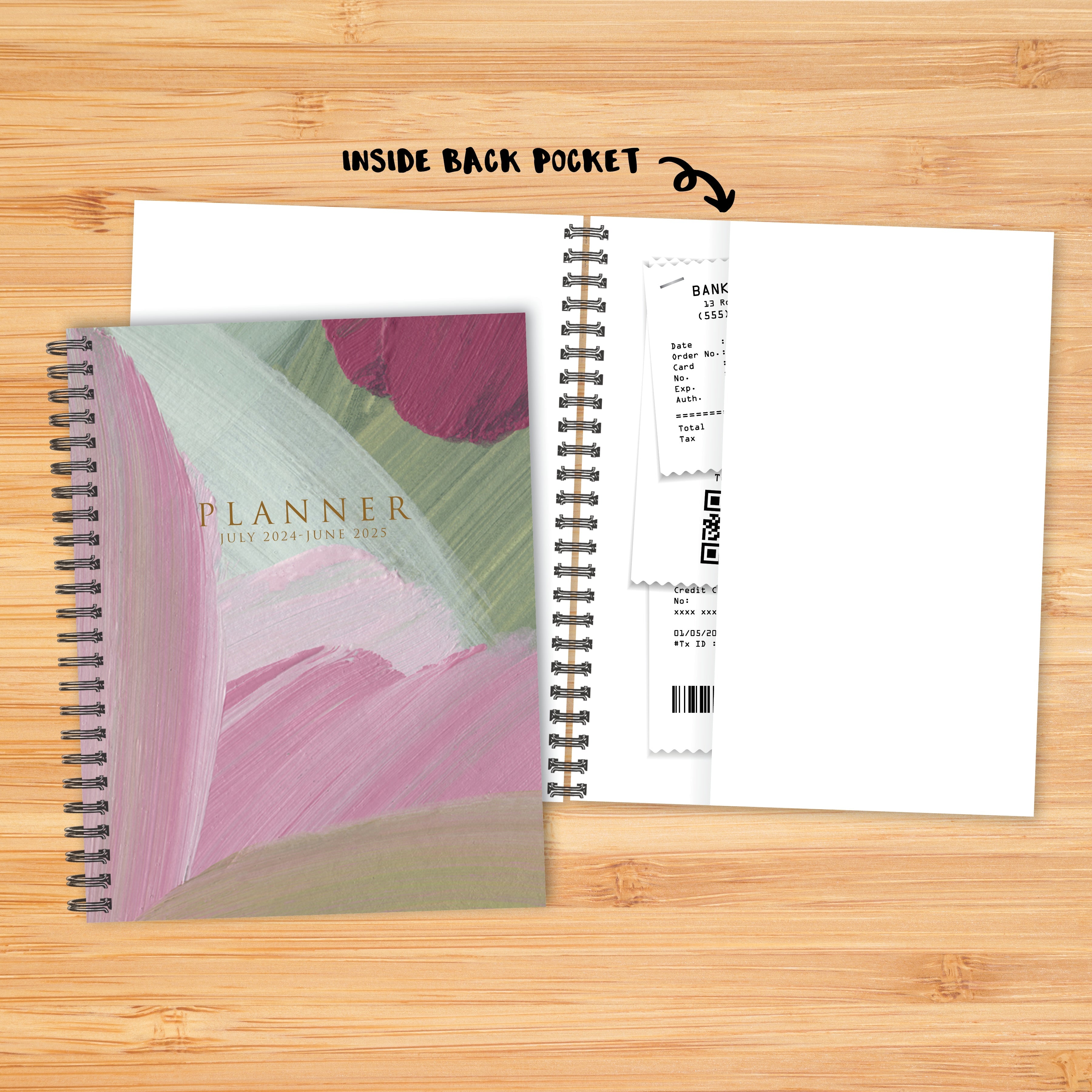 July 2024 - June 2025 Plum Abstract - Large Weekly & Monthly Academic Year Diary/Planner  SOLD OUT