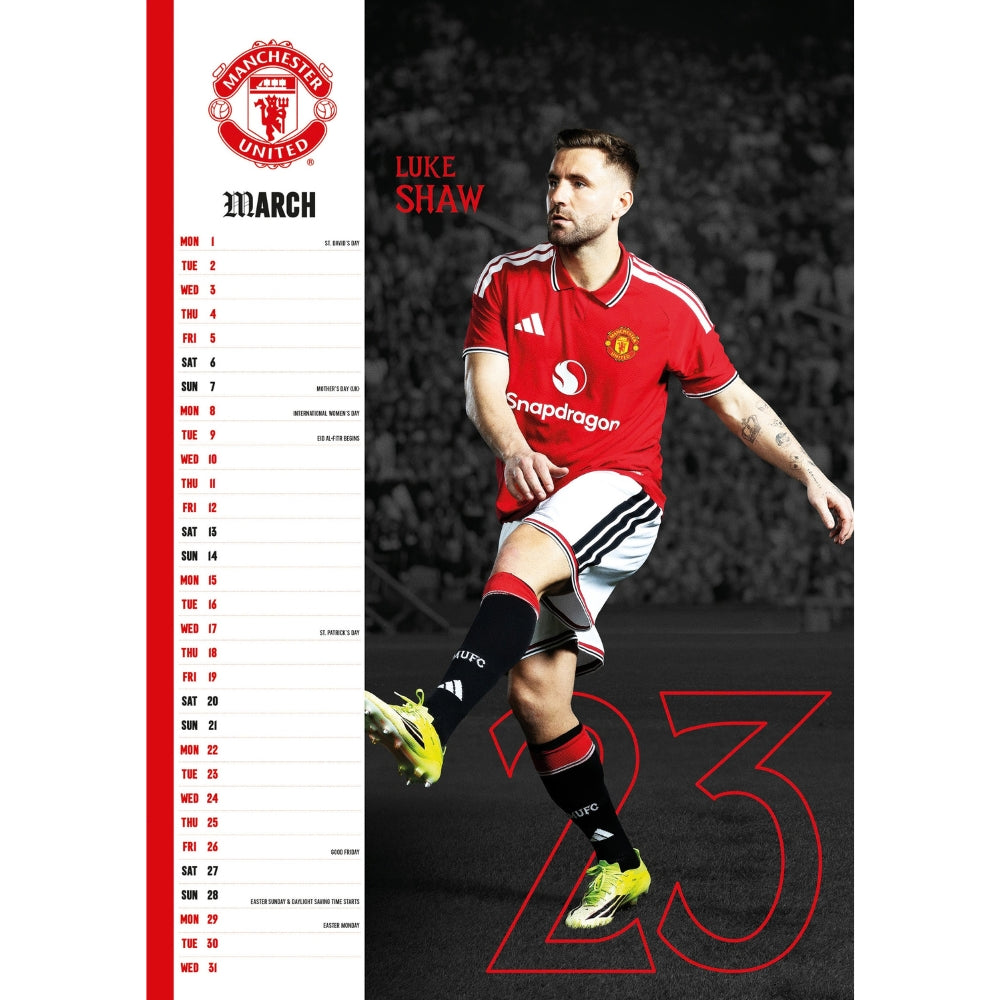 2027 Manchester United FC - A3 Wall Calendar - product image 2