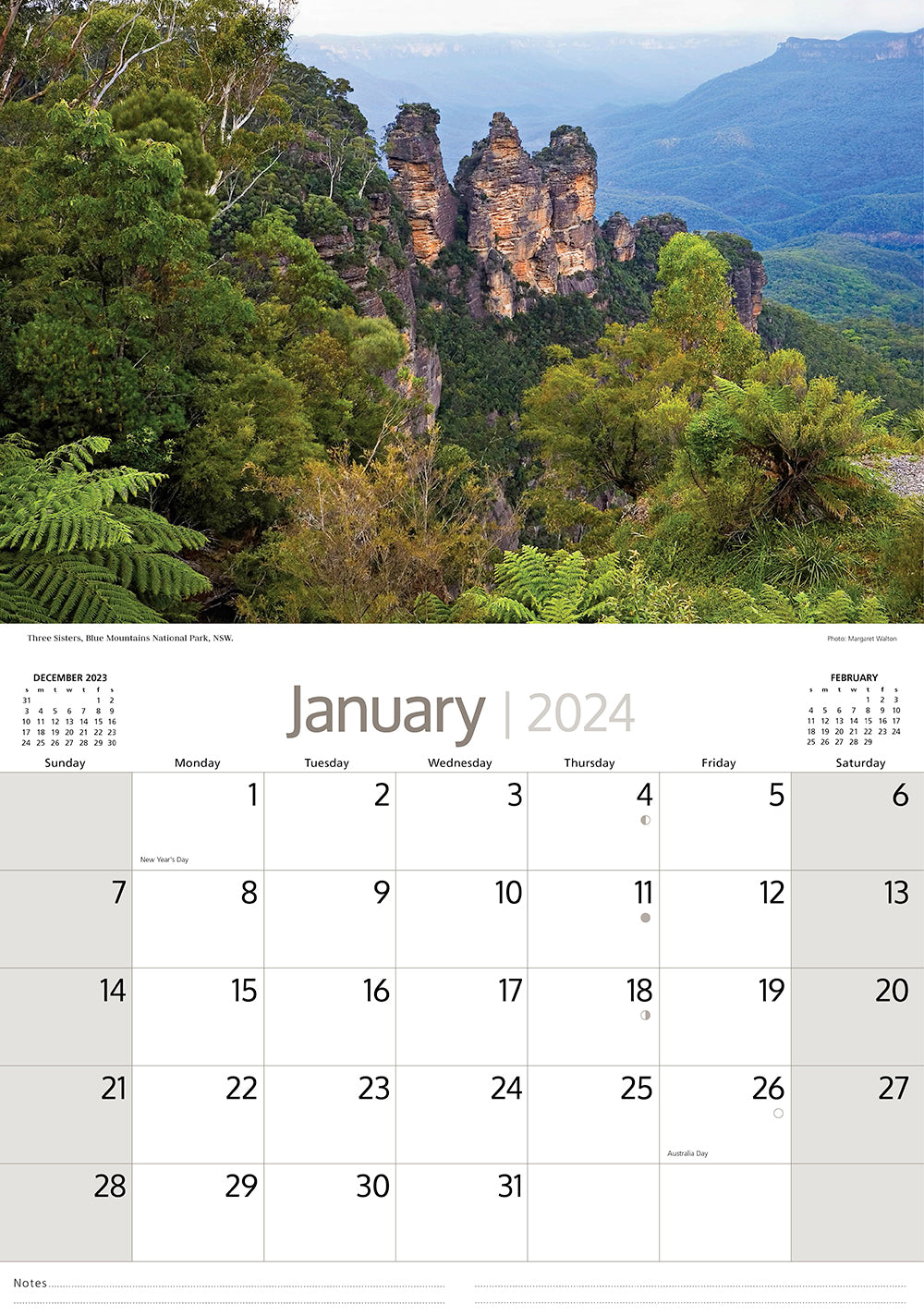 2024 National Parks & Gorges (by Artique) - Horizontal Wall Calendar