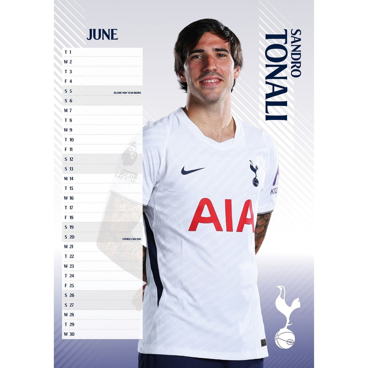 2027 Tottenham Hotspur FC - A3 Wall Calendar - product image 3